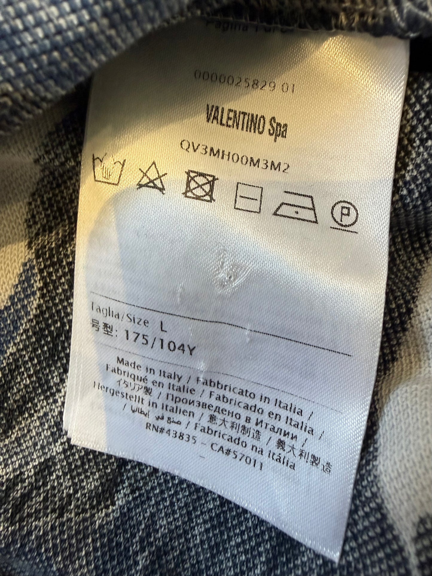 Valentino Cropped Studded Camo Polo (M)