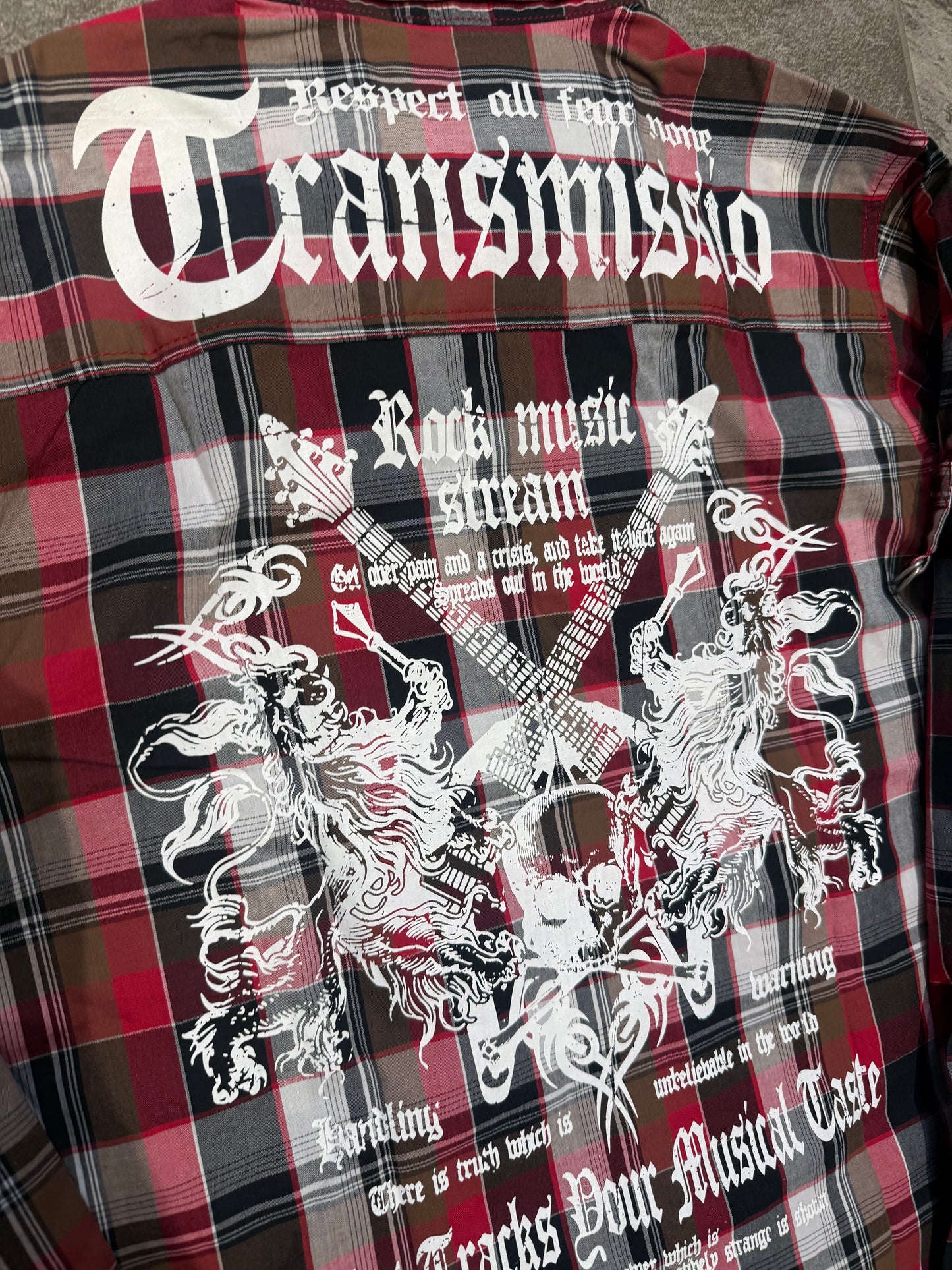 000’s Dadaist Plaid Flannel (M)
