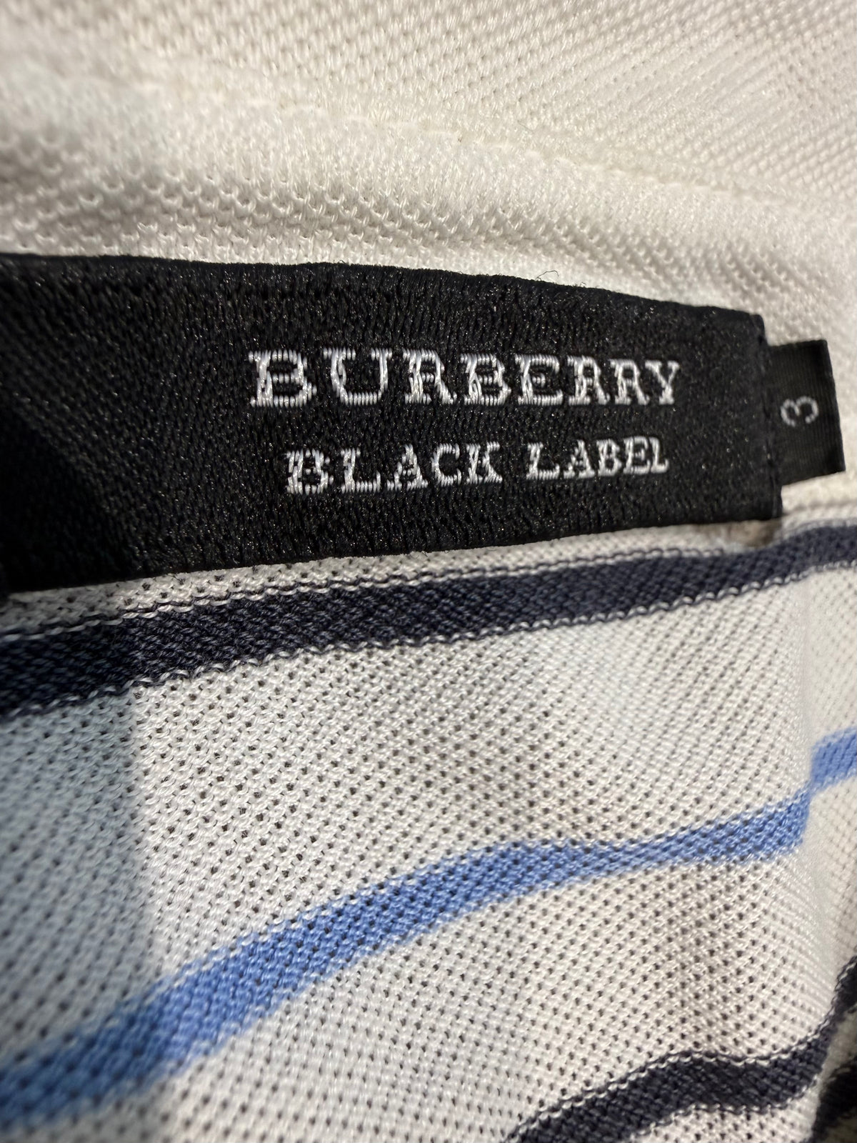 000’s Burberry Striped Polo (M)
