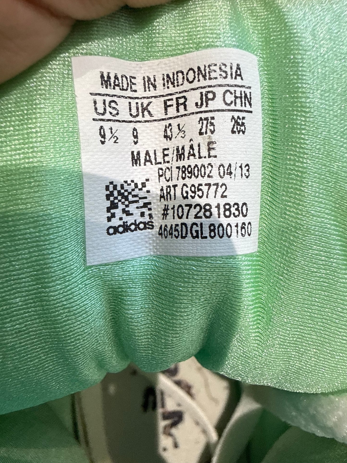 Jeremy Scott x Adidas South Beach Miami License Plate (UK 9 - EU 43.5)