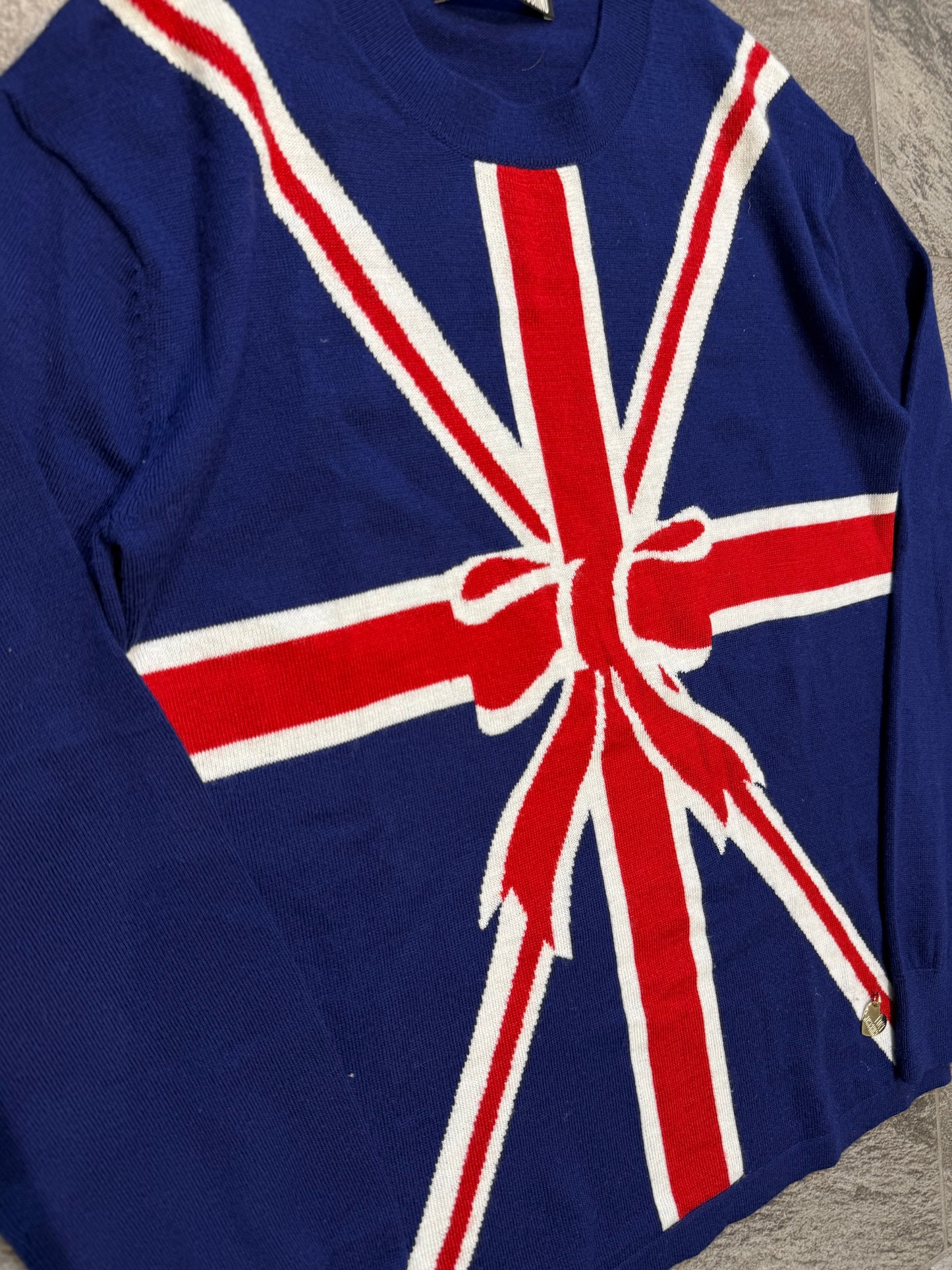 Moschino Union Jack Bow Jumper (S)