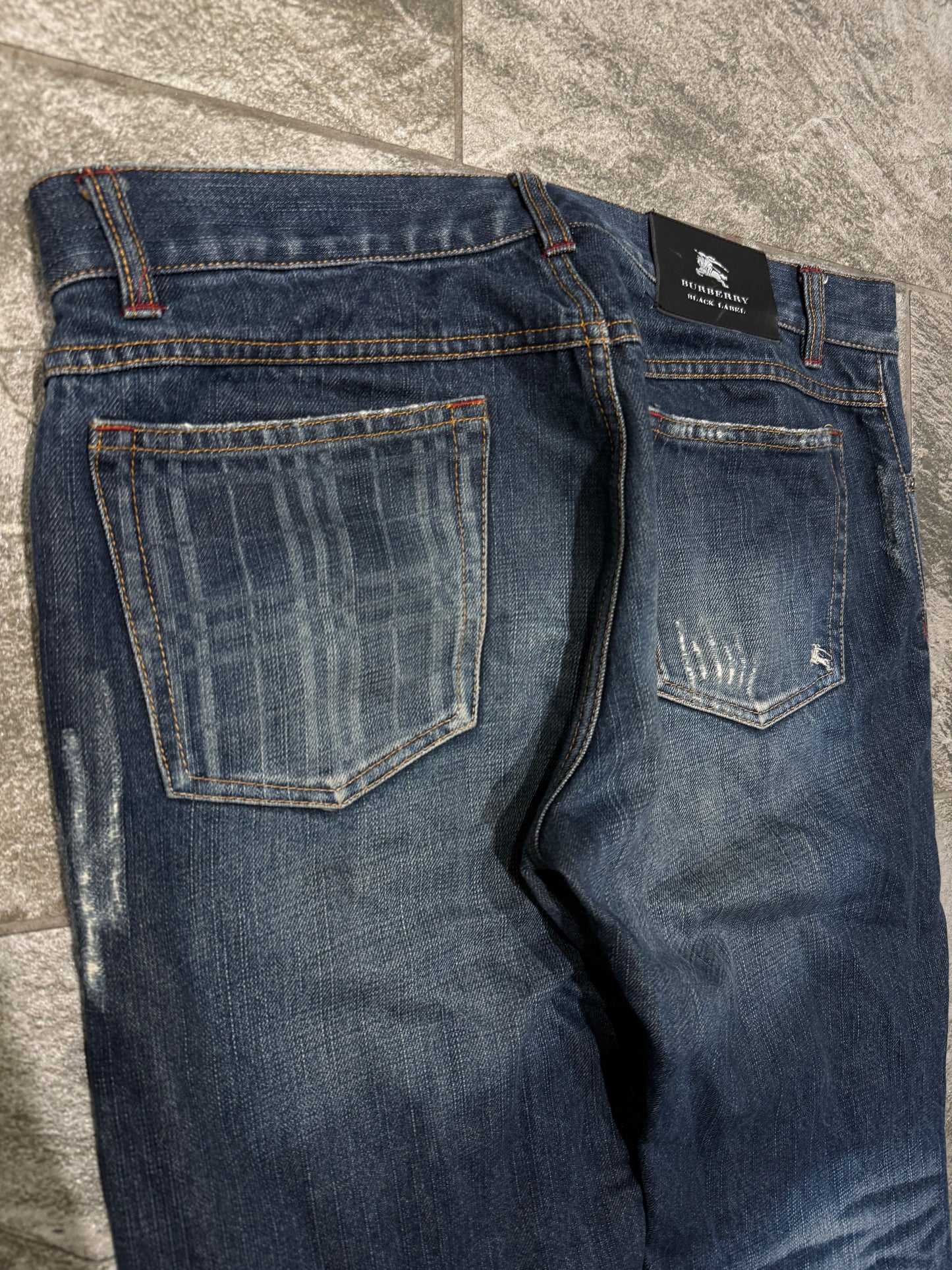 000’s Burberry Grid Jeans (33”)