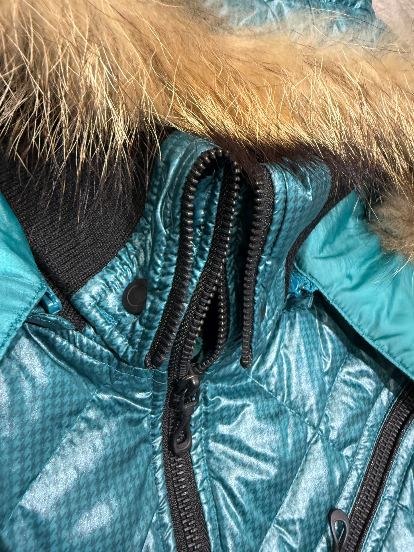 000’s Nicole Balaclava Fur Hood Puffer (S)