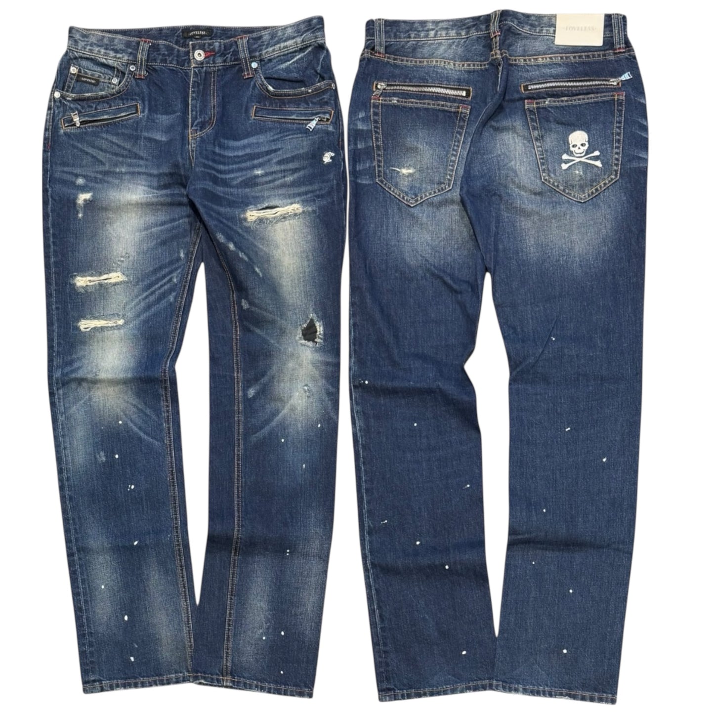 000’s Loveless Skull Jeans (32”)