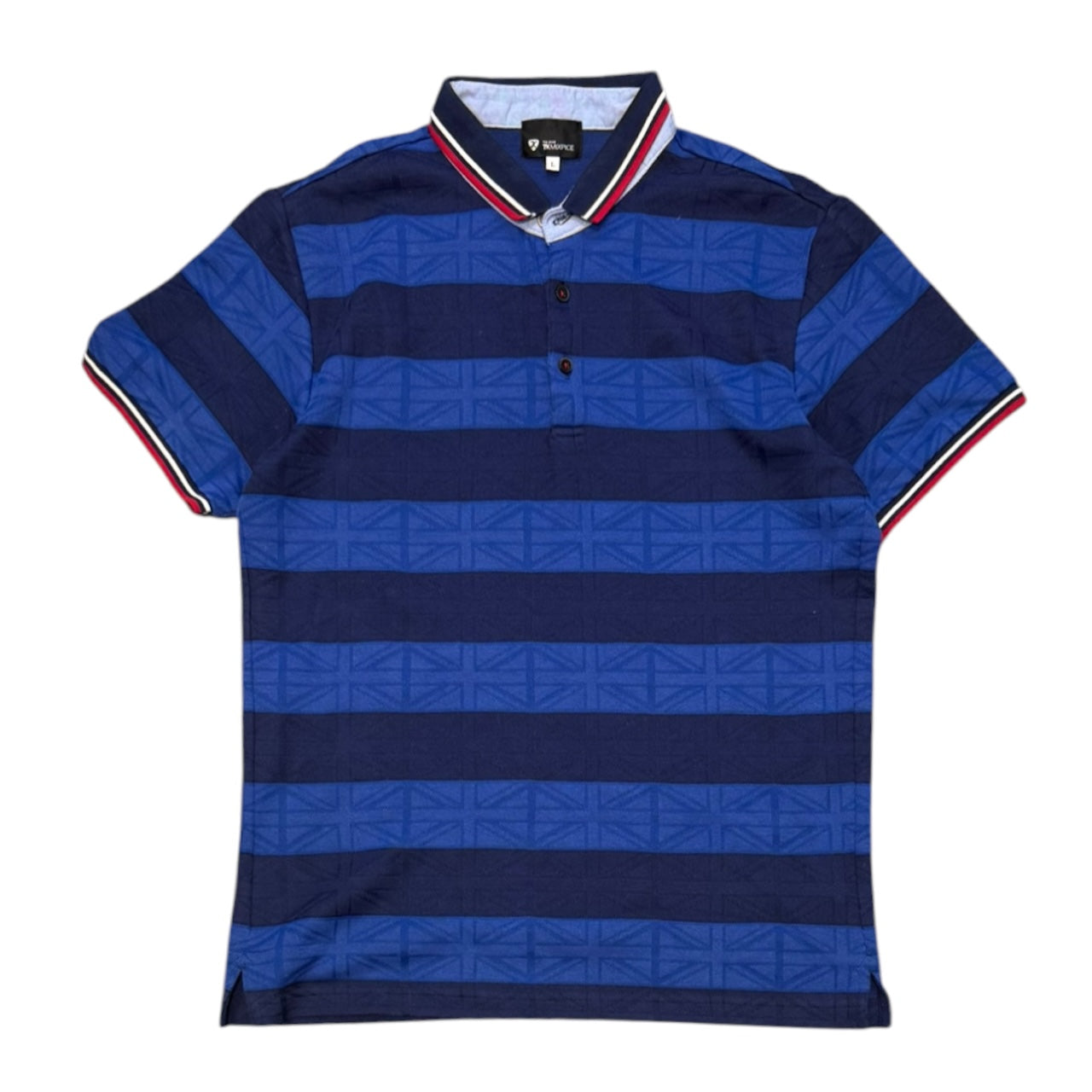 000’s Takeo Kikuchi Union Jack Monogram Polo (M)