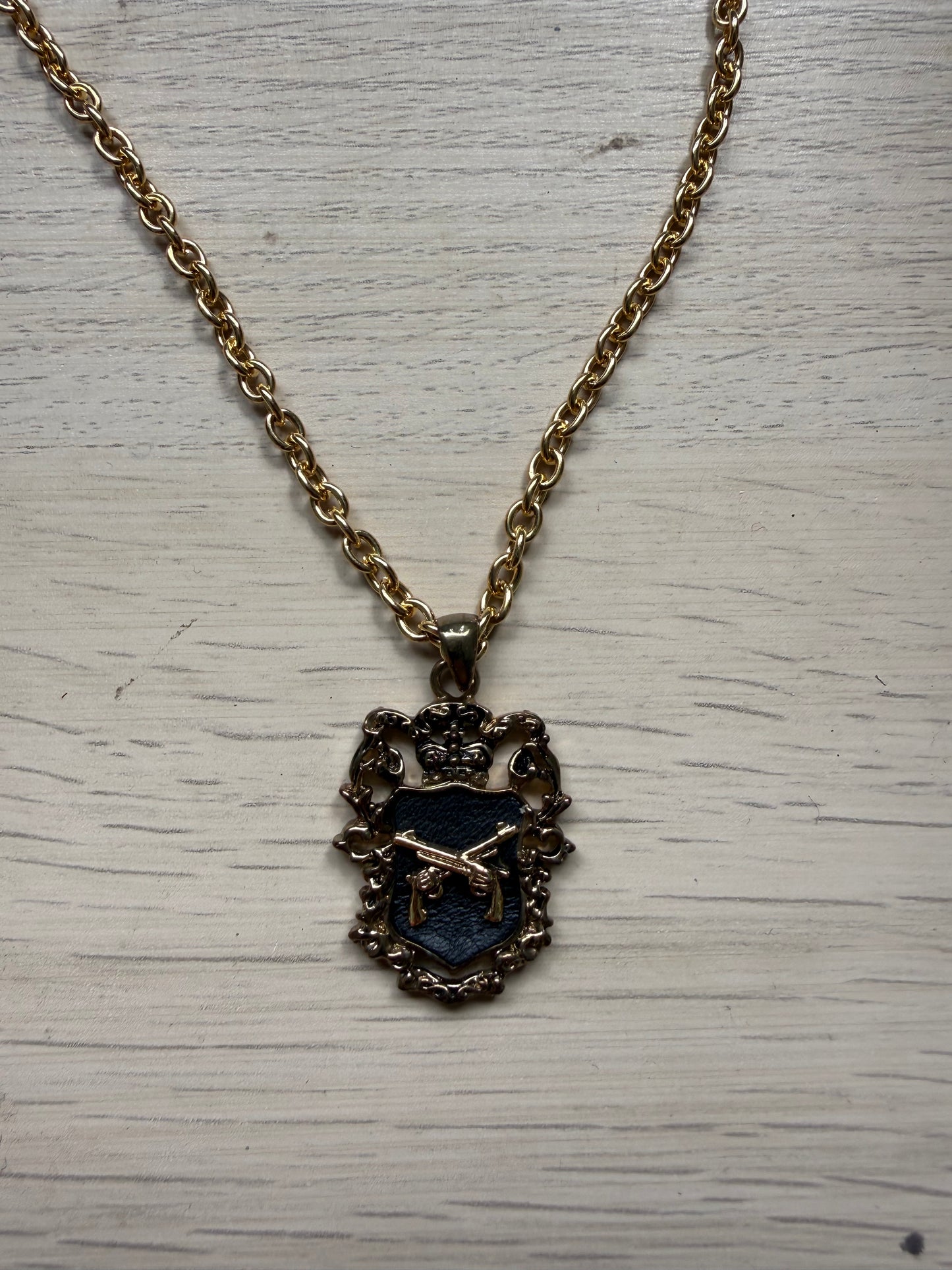000’s Diablo Double Gun Necklace