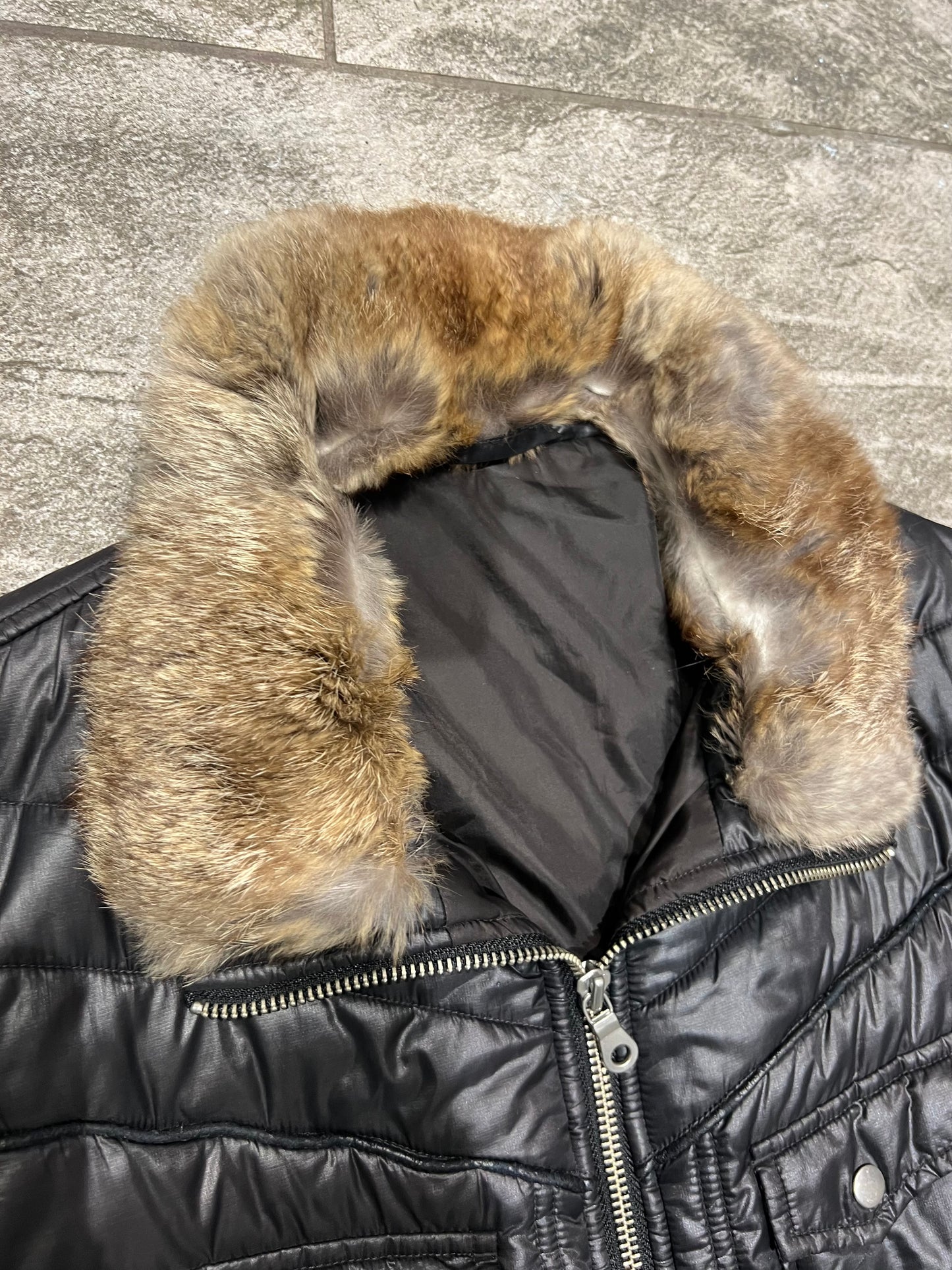 000’s Oxford Fur Collar Puffer