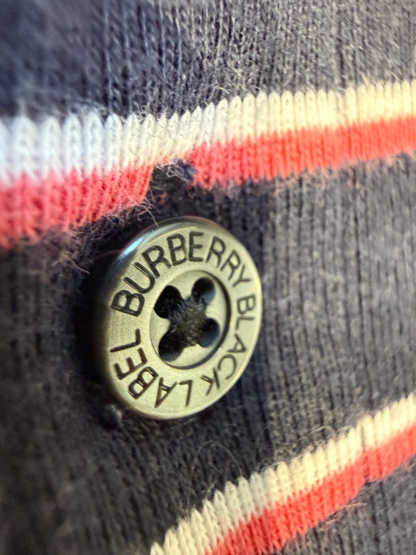 000’s Burberry Striped Polo (S)