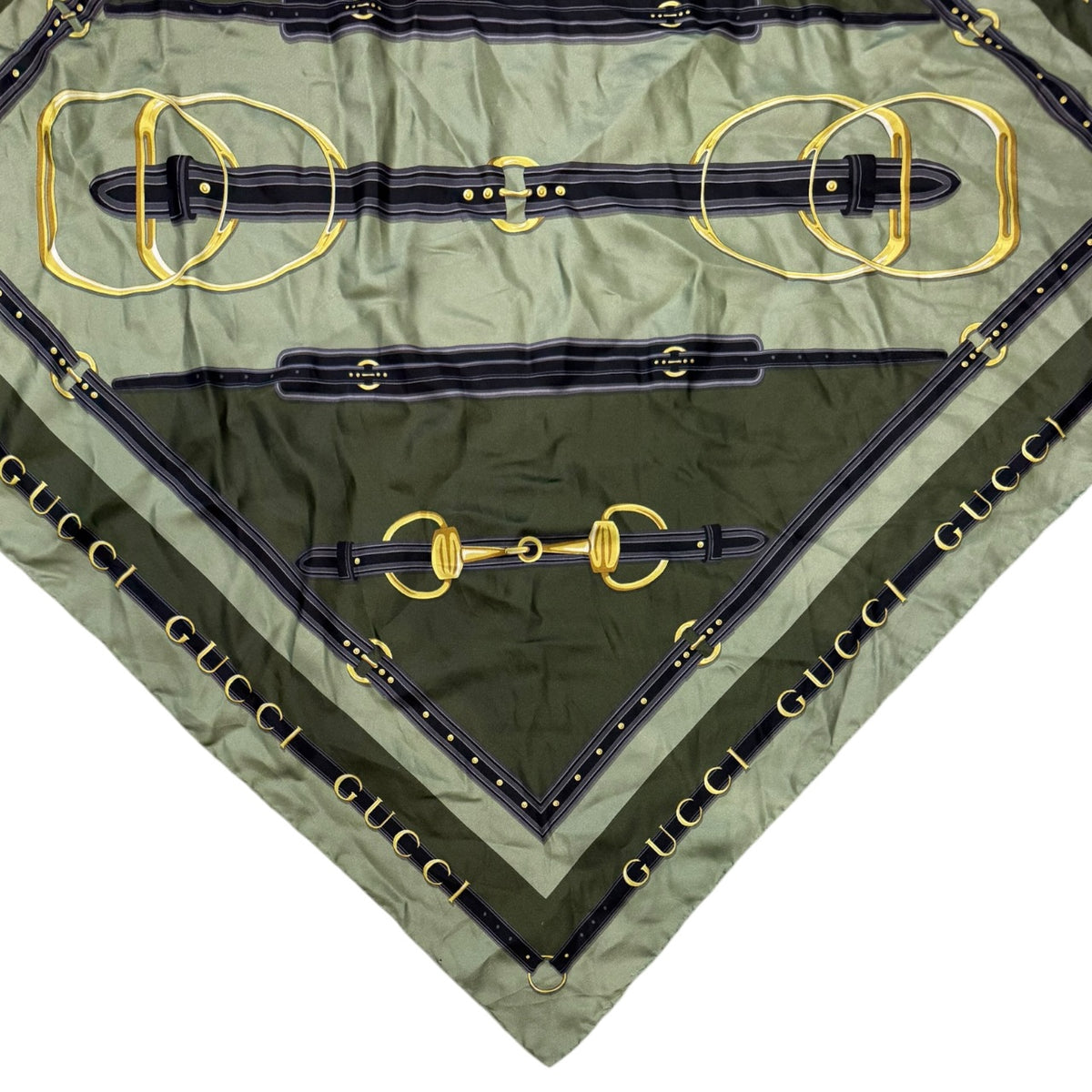 Gucci Silk Equestrian Print Scarf