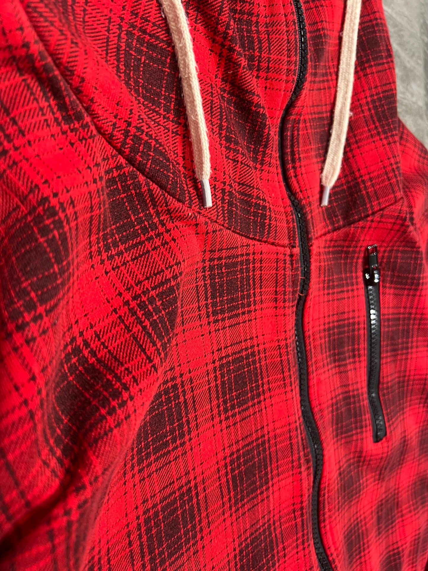 000’s Confirm Plaid/Checkered Balaclava Hoodie