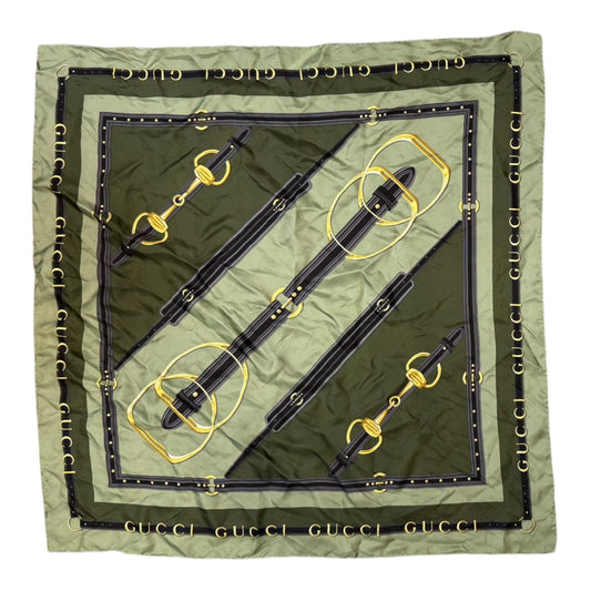 Gucci Silk Equestrian Print Scarf