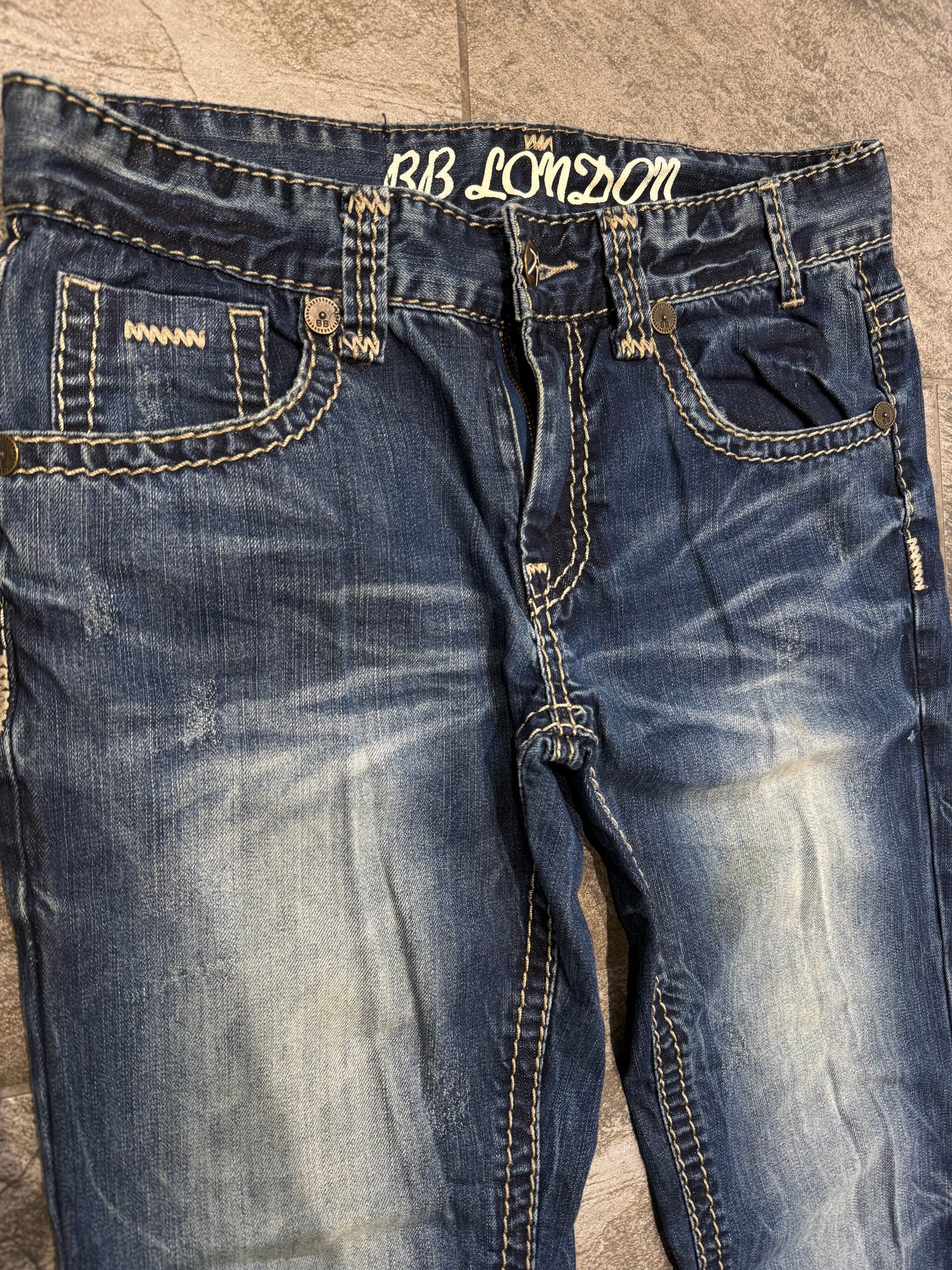 000’s BB London Union Jack Bootcut Jeans (33”)