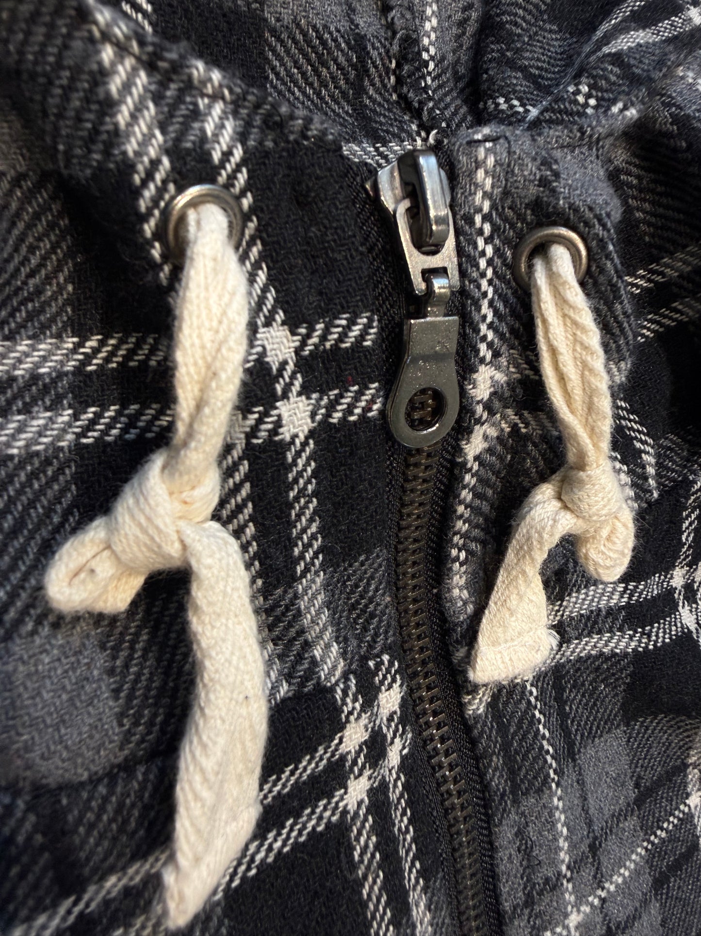 000’s Raymond Basquiat Plaid Hoodie (S)