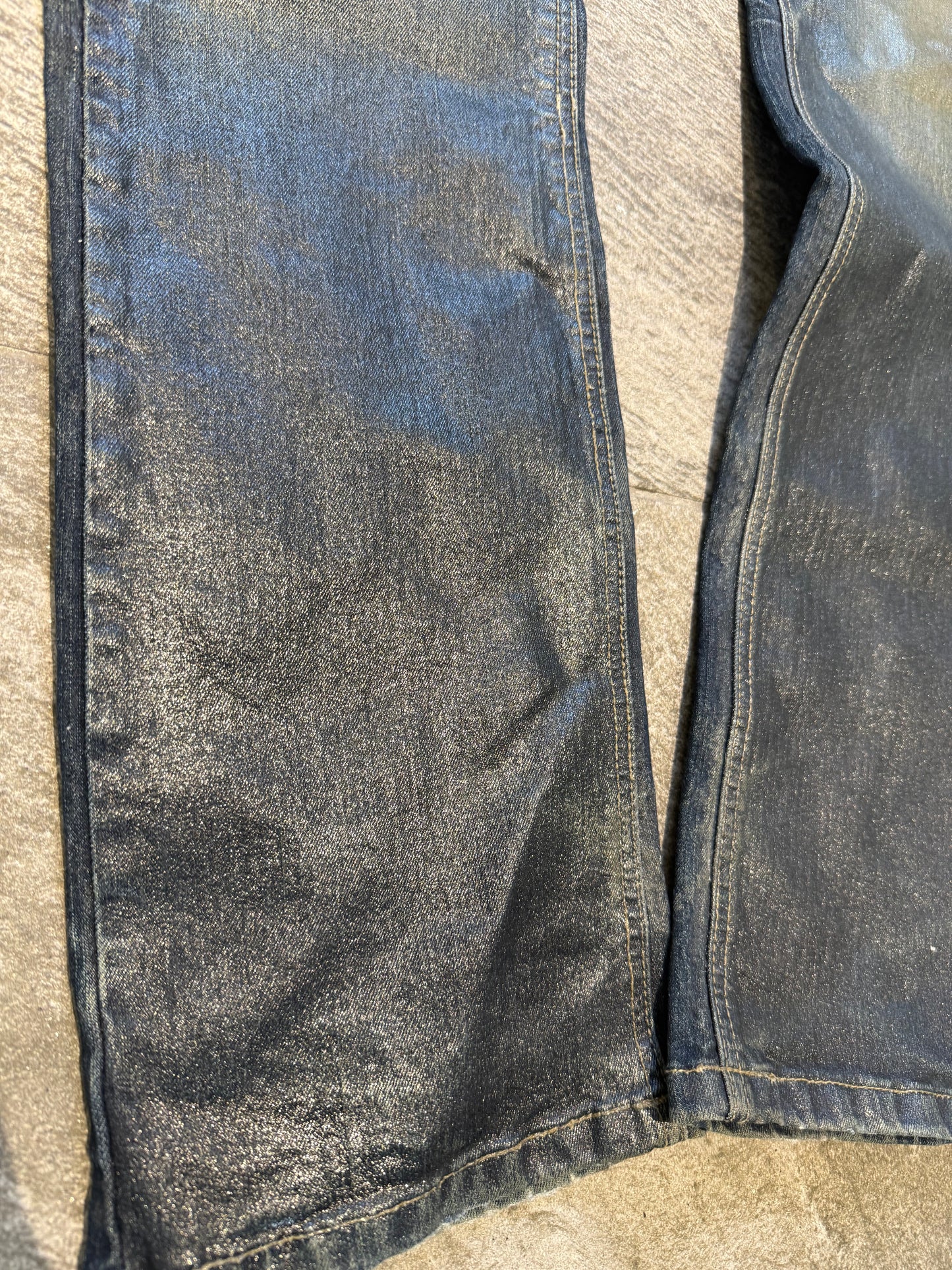 000’s Waxed Michael Klein Homme Jeans (32”)