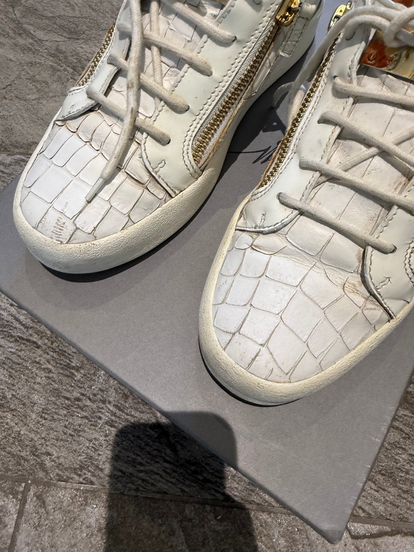 Giuseppe Zanotti Croc Embossed Trainers (EU 42 - UK 8)