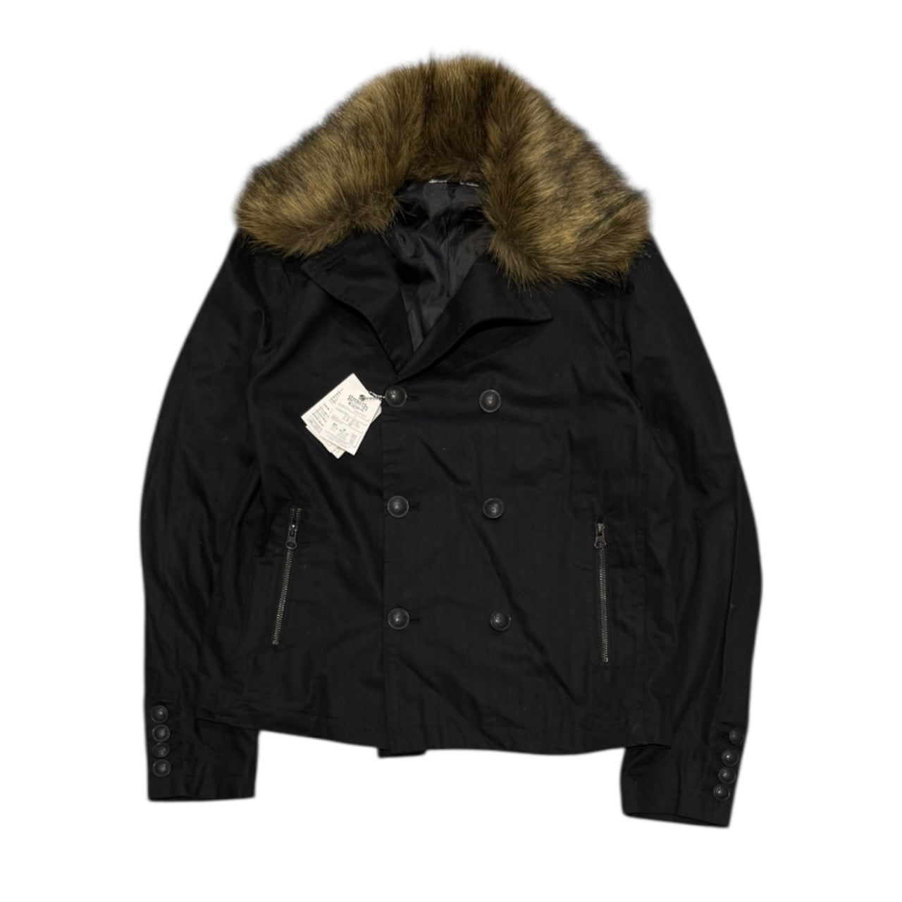 000’s In the attic fur collar Napoleon jacket (S)