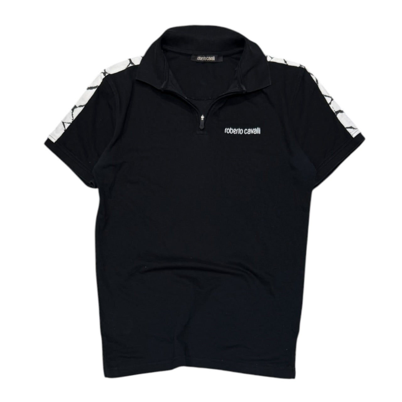 Roberto Cavalli Zip Polo Shirt (M)