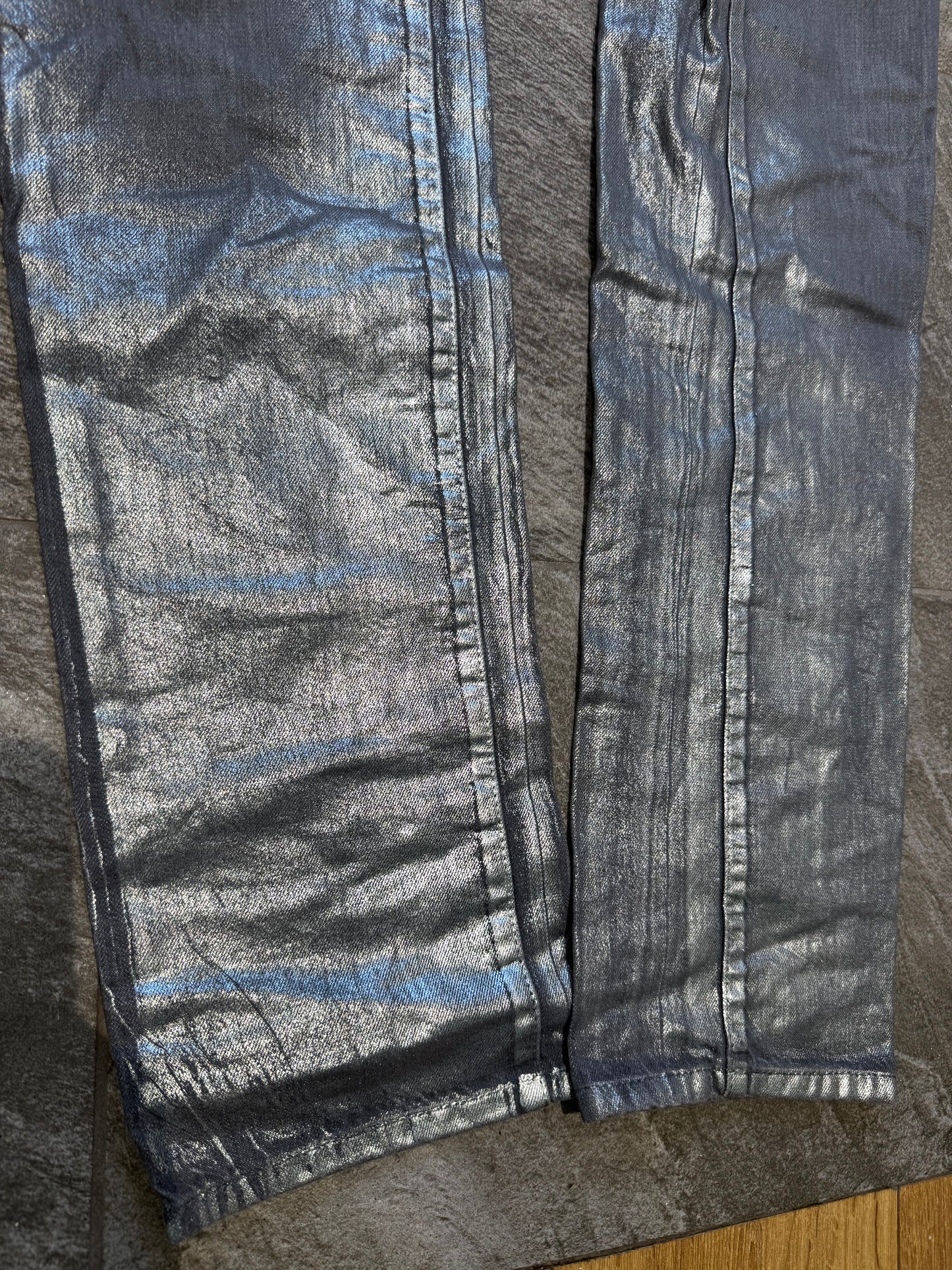 Cavalli Metallic Snake Jeans (34”)