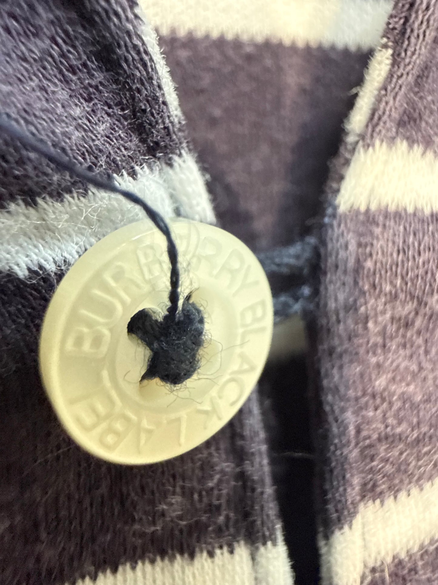 000’s Burberry Striped Polo (M)
