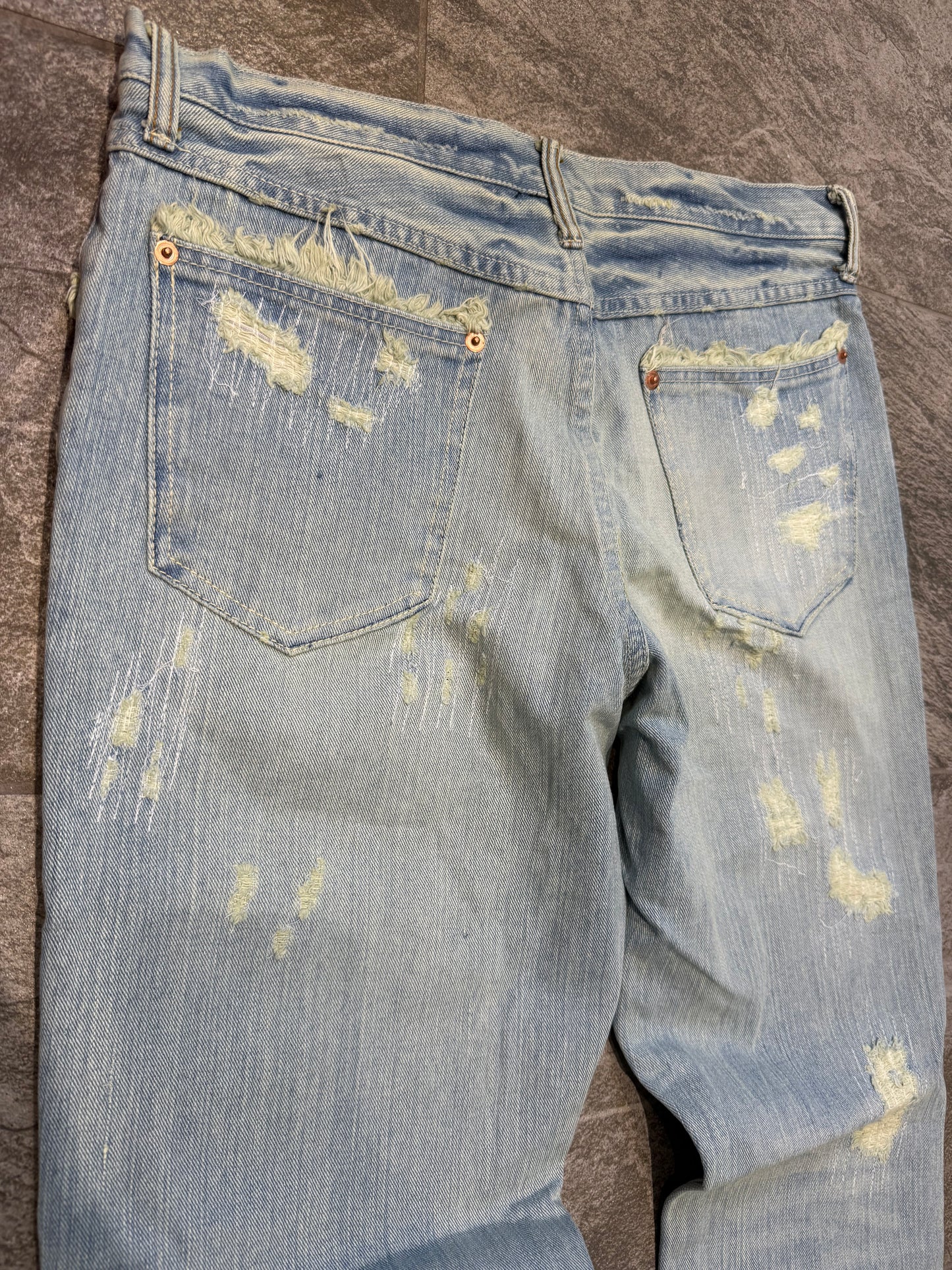 000’s Exhibitionist Heavy Sashiko Repair Jeans (33”)
