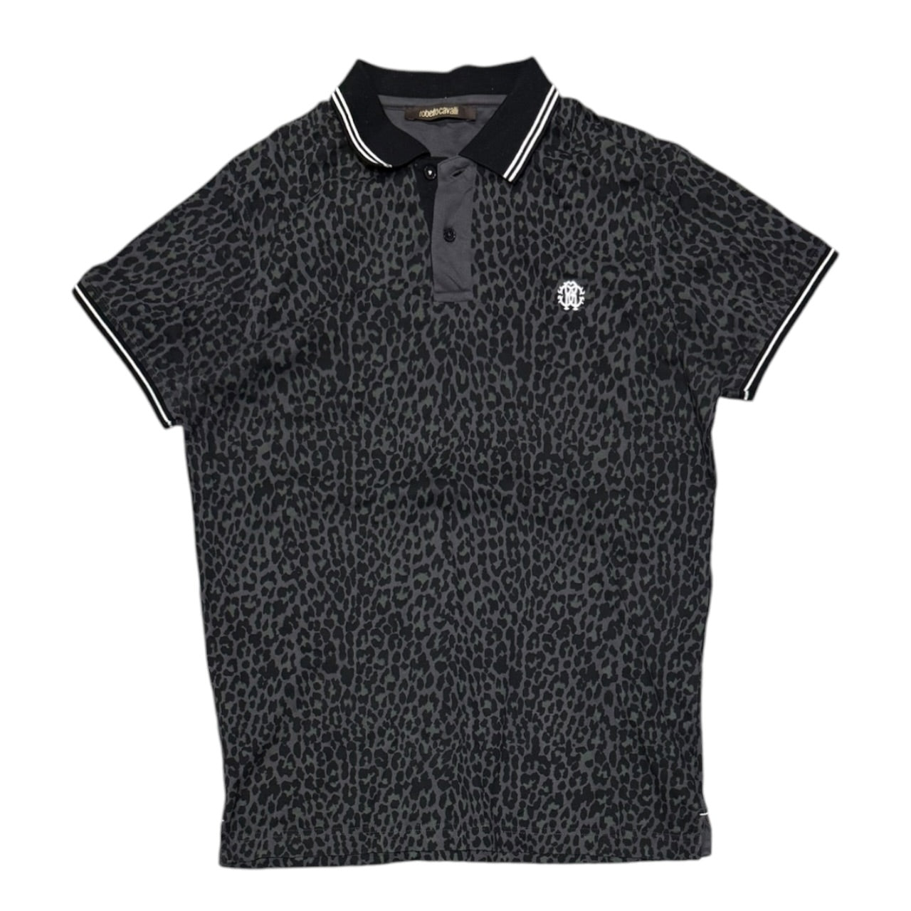 000’s Roberto Cavalli Leopard Polo (M)