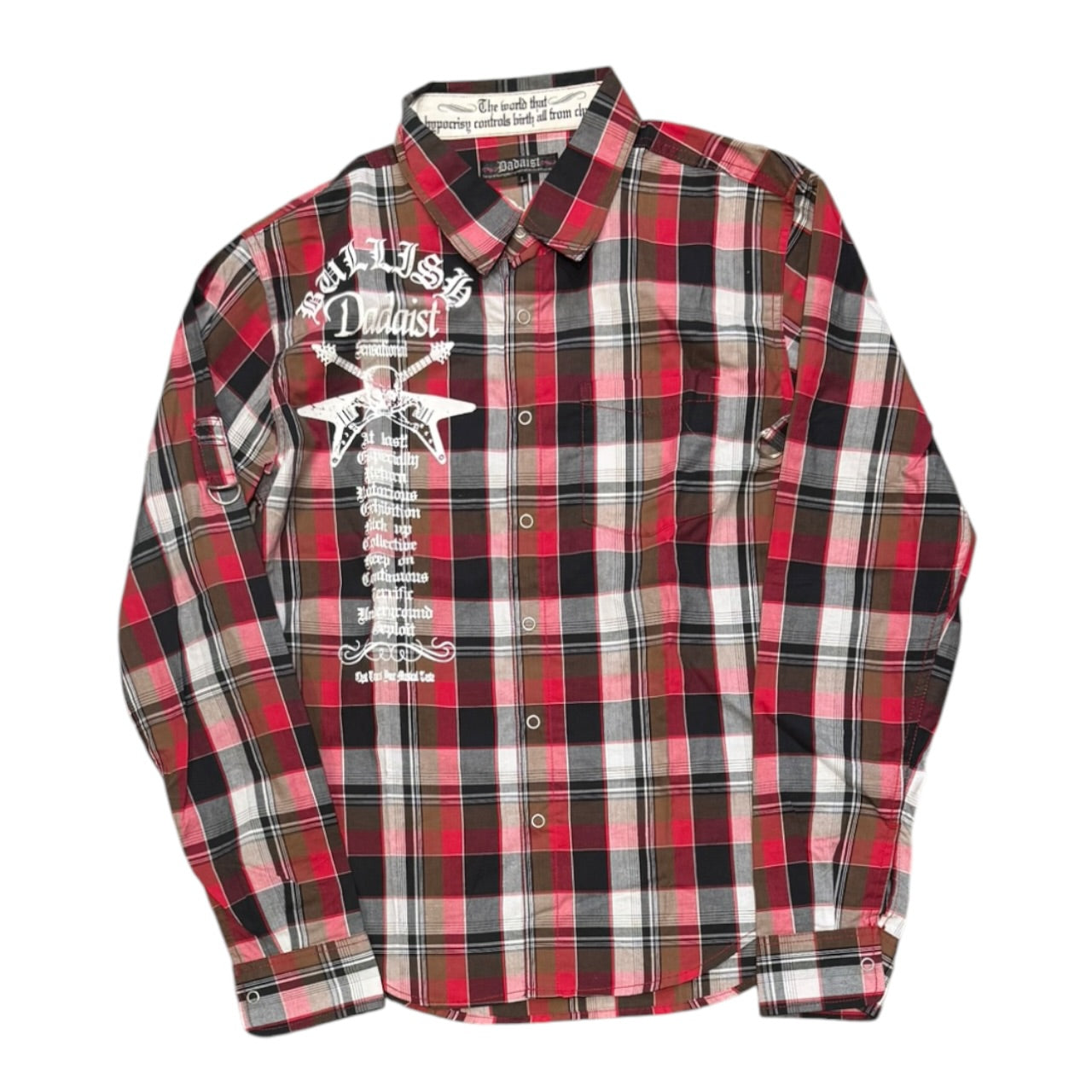 000’s Dadaist Plaid Flannel (M)
