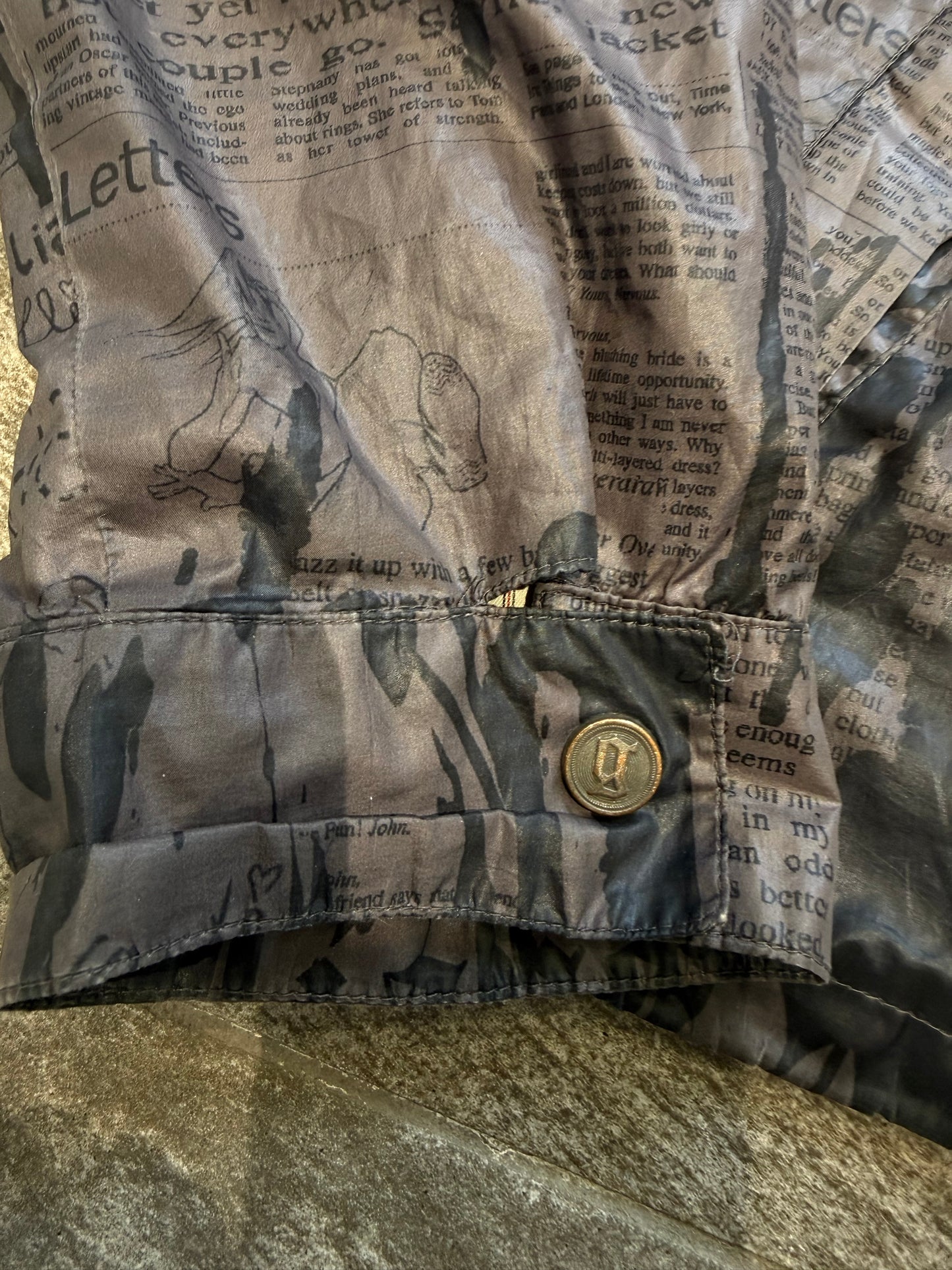 AW2010 John Galliano Newspaper Windbreaker (L)