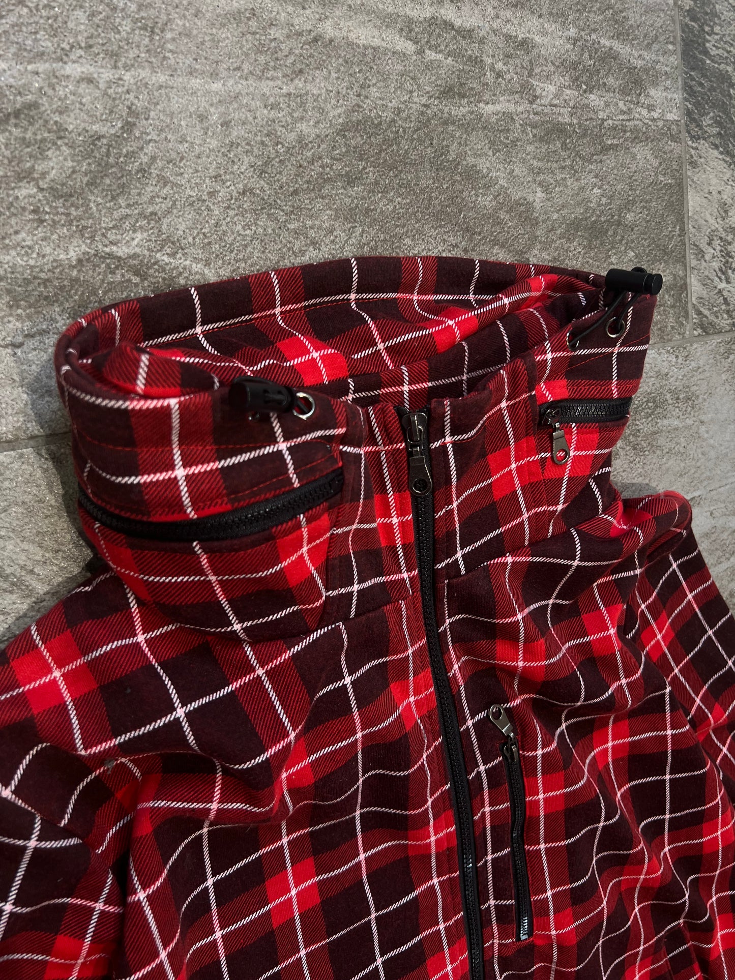 000’s Noble Plaid/Checkered Bono Hoodie