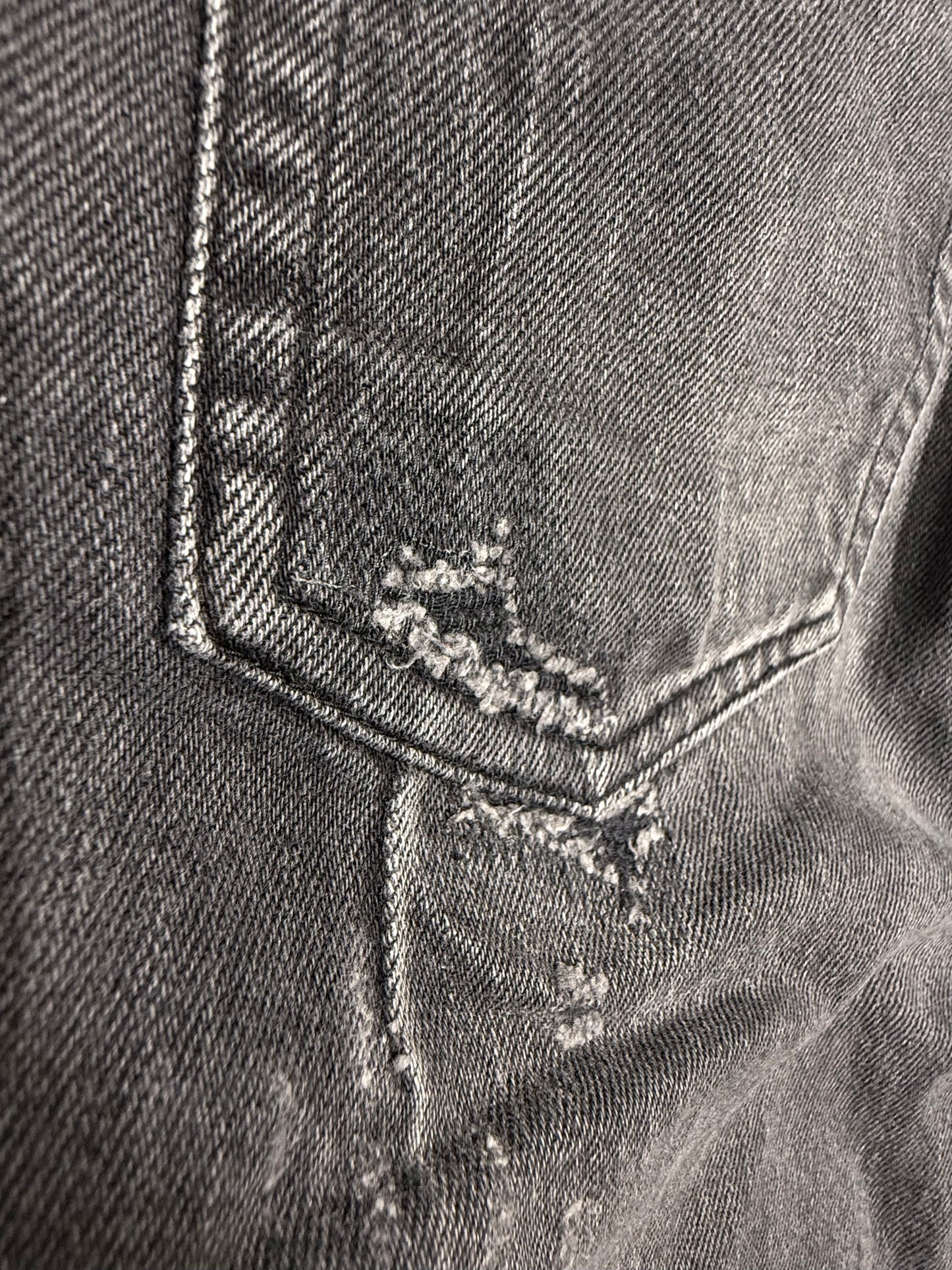 Balmain SS2017 Distressed Zip Jeans (33”)