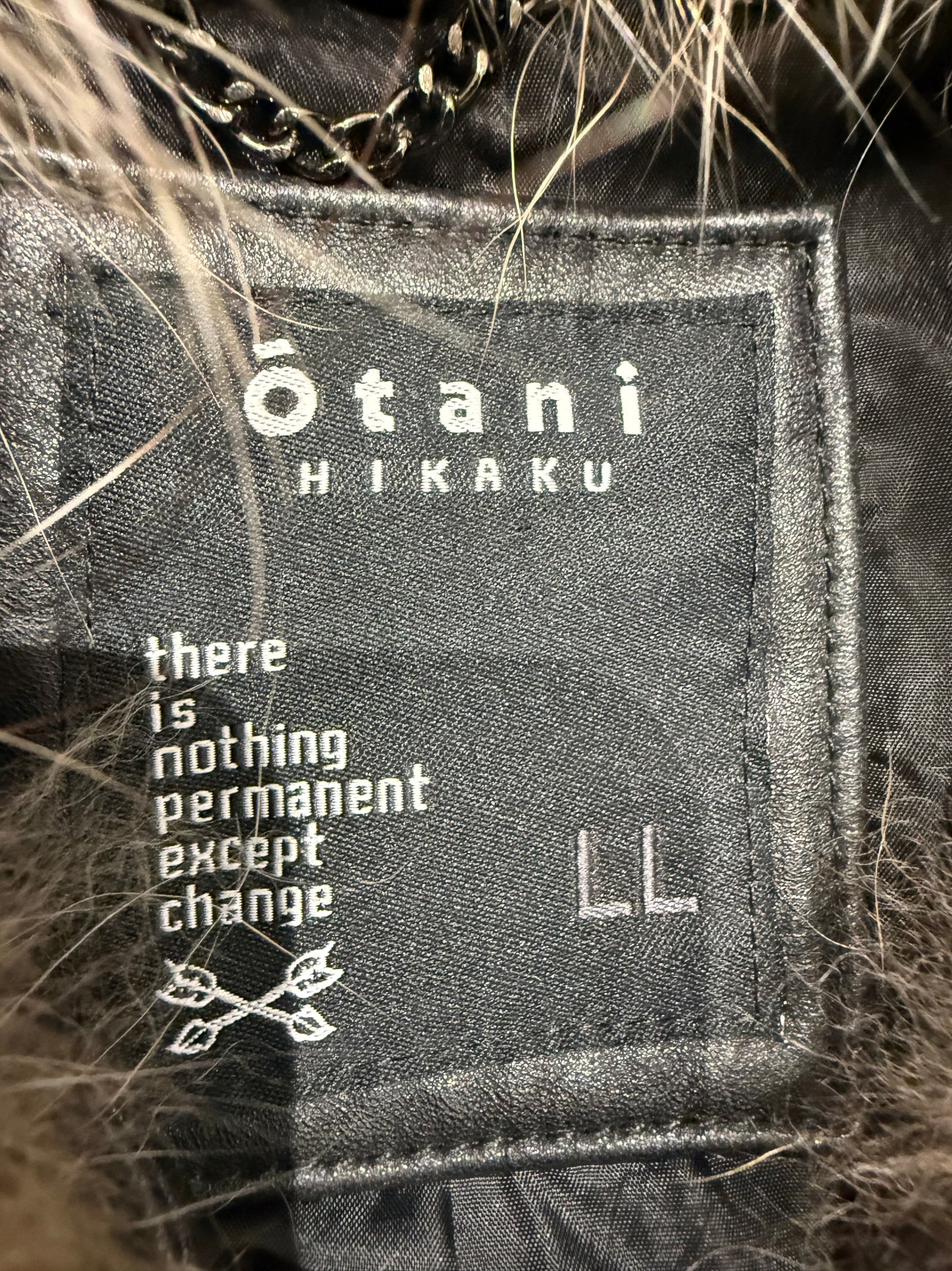 000’s Otani Hikaku Leather Fur Collar Jacket (M-L)