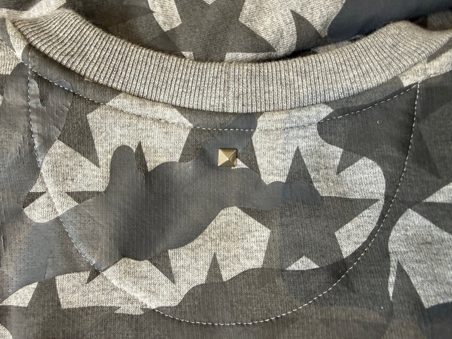 Valentino Camo Stars Print Jumper (M)
