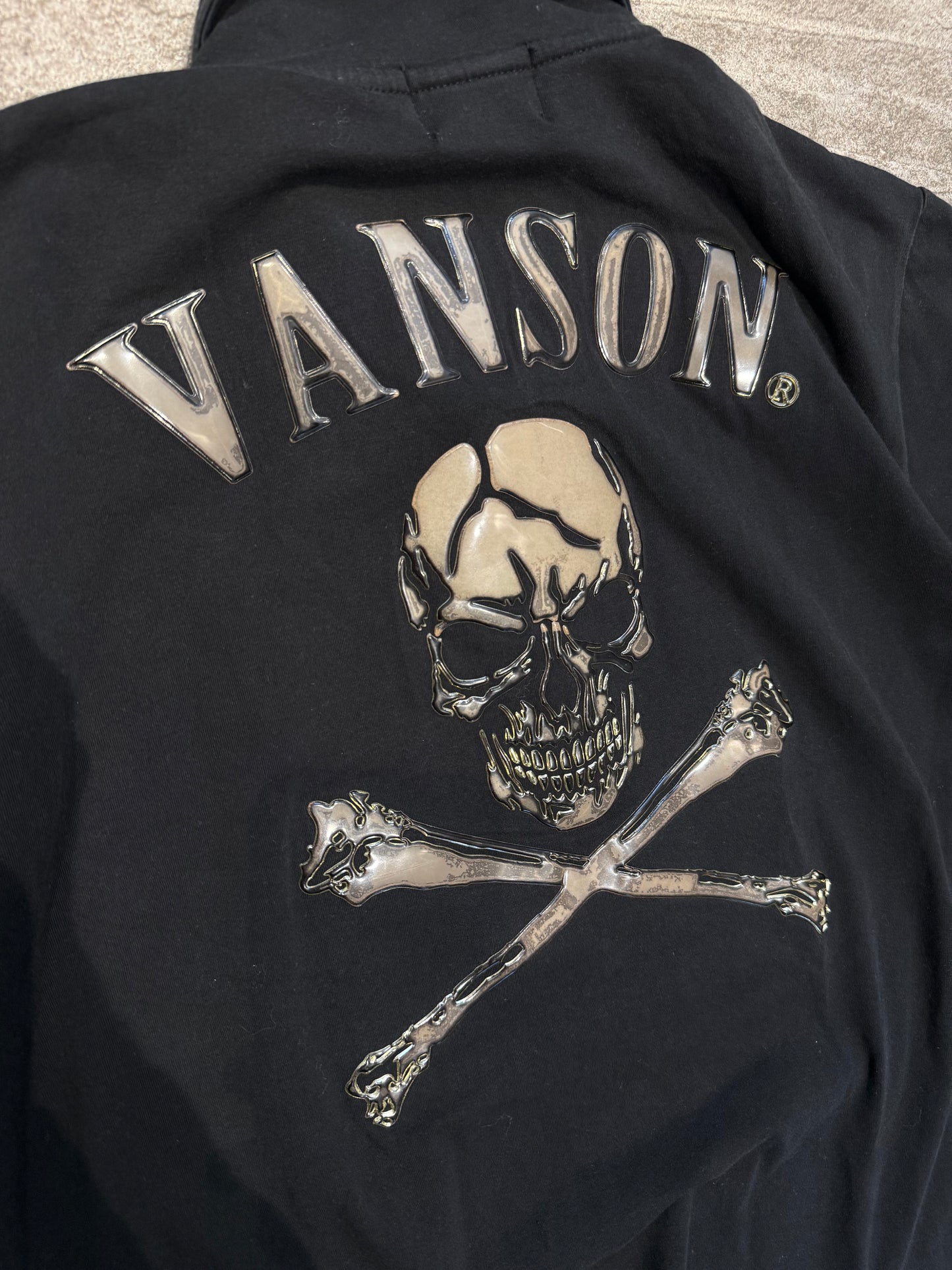 000’s Vanson 3D Skull Polo (M)