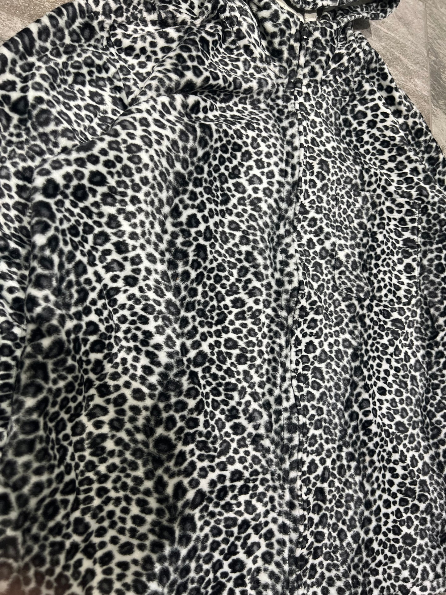 000’s Dog House Leopard Print Hoodie