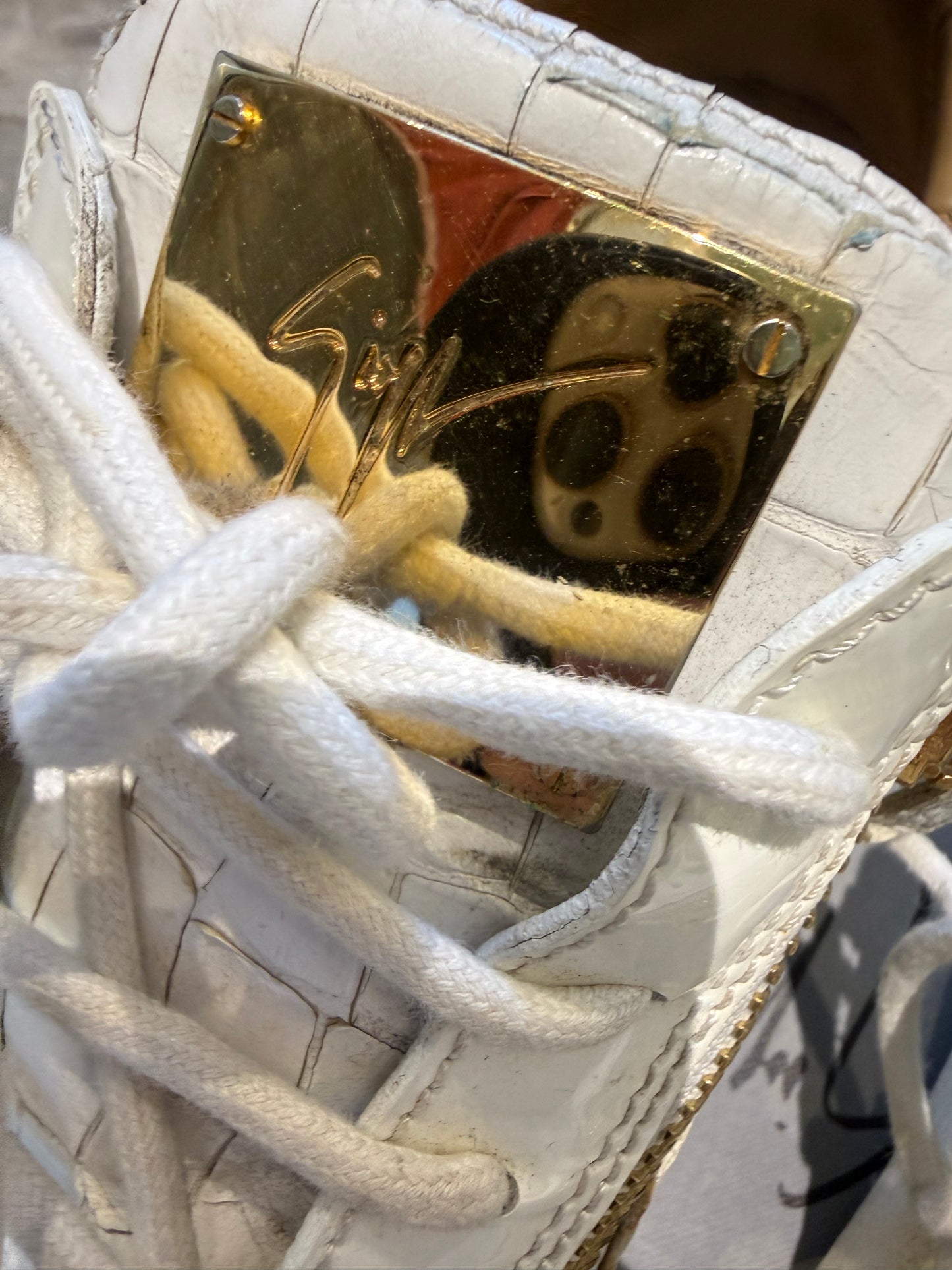 Giuseppe Zanotti Croc Embossed Trainers (EU 42 - UK 8)