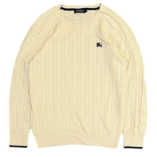 Vintage Burberry Cable Knit Jumper