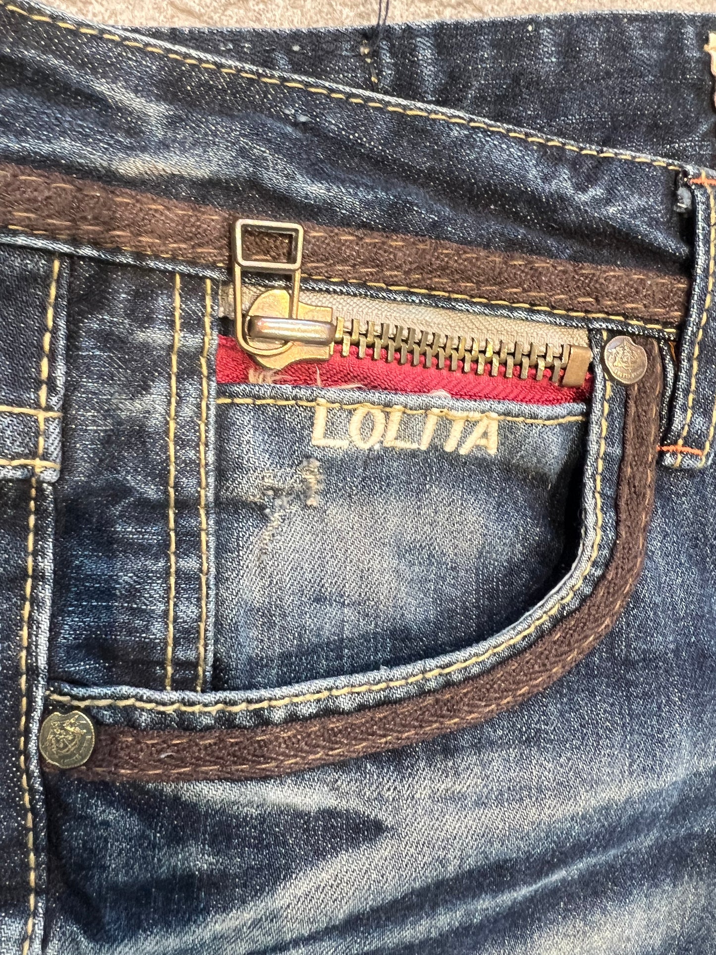 000s Lolita Japanese Bootcut Jeans
