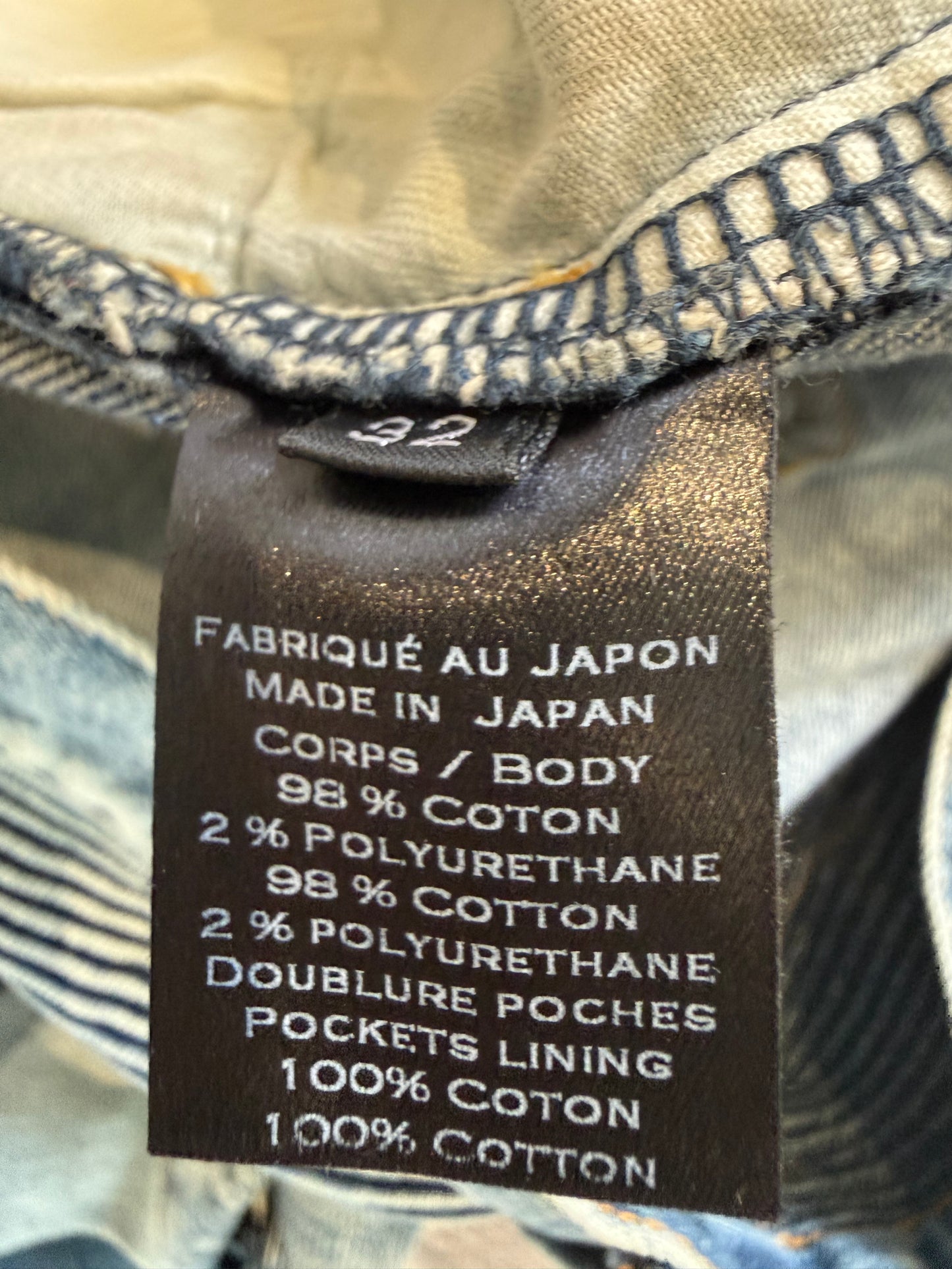 Distressed Balmain Biker Jeans (32”)
