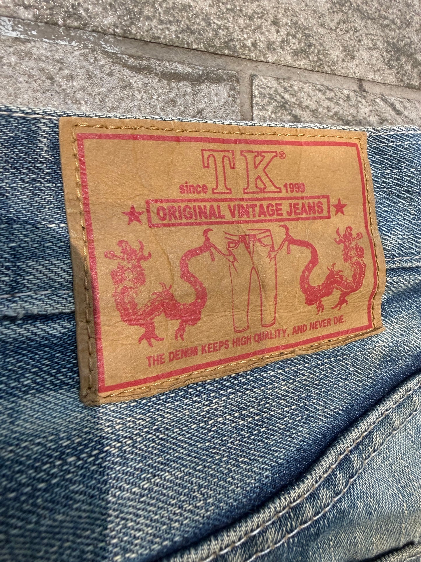 000’s Takeo Kikuchi Distressed Jeans (35”)