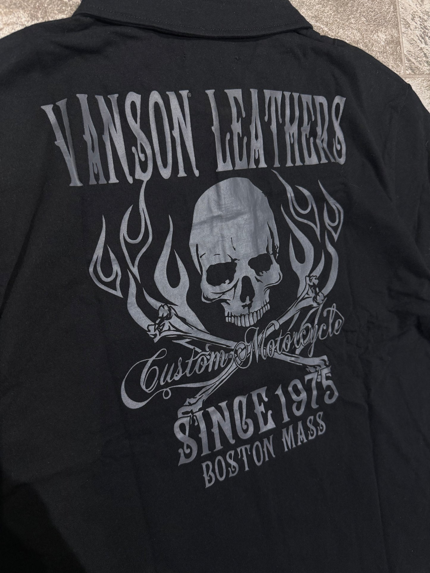 000’s Vanson Skull Polo (M-L)