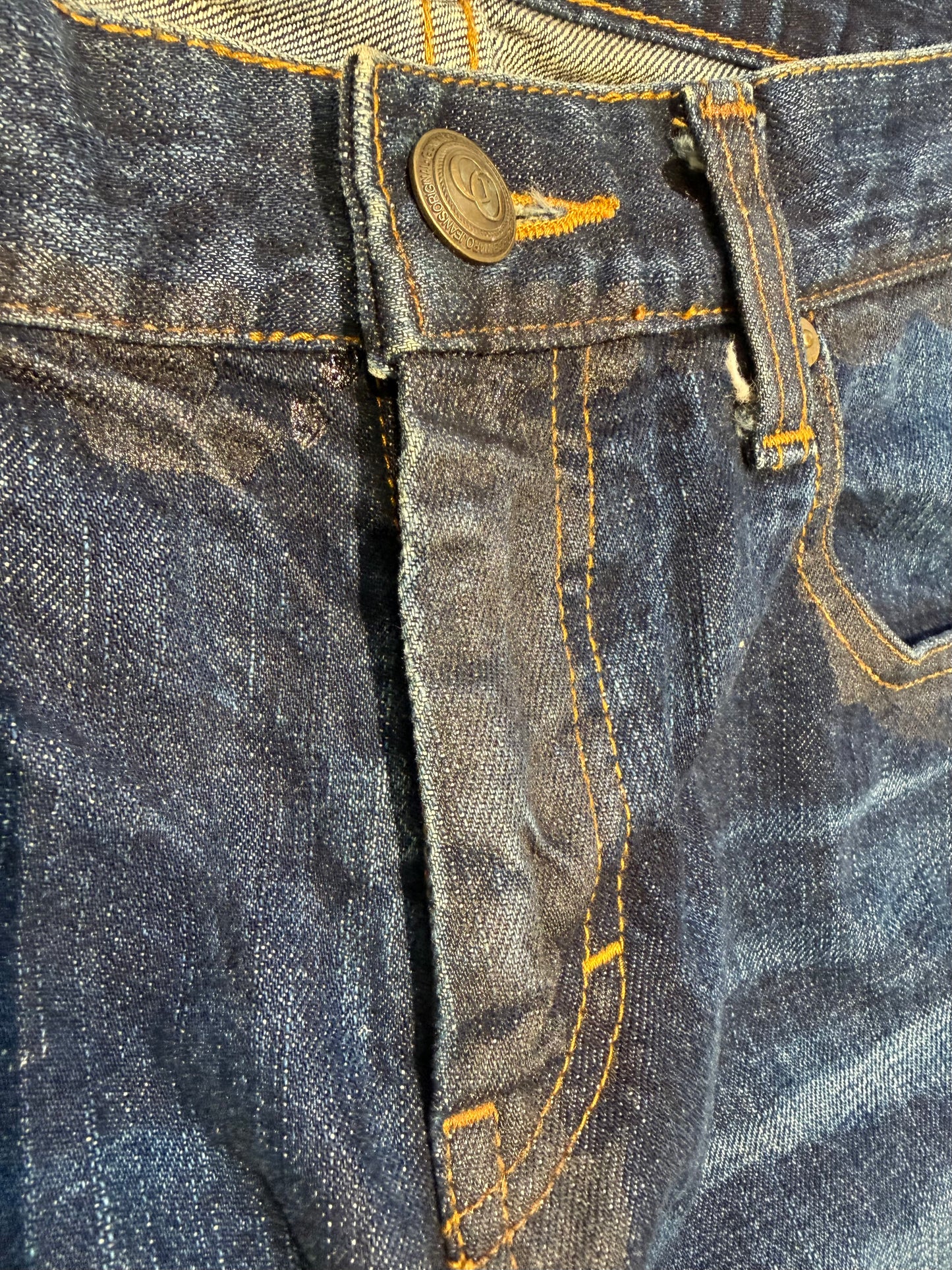 000’s Waxed Gennaro Bootcut Jeans (31”)