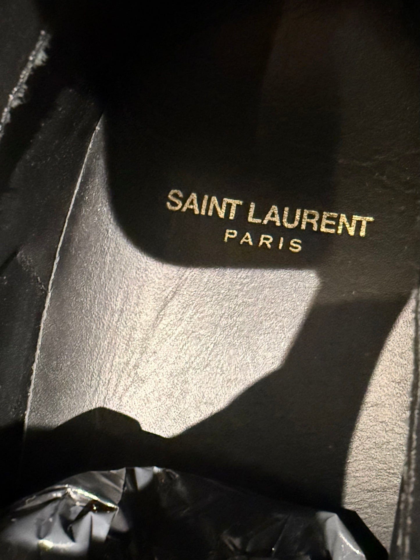 SL/10H Saint Laurent croc embossed High Tops (EU 44 - UK 10)
