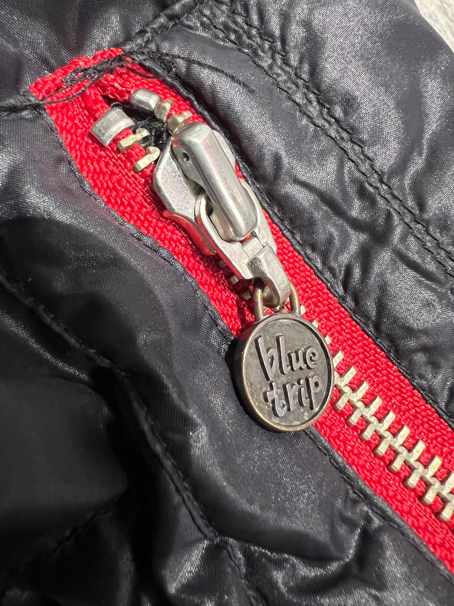 000’s Edwin Blue Trip Fur Puffer (M)