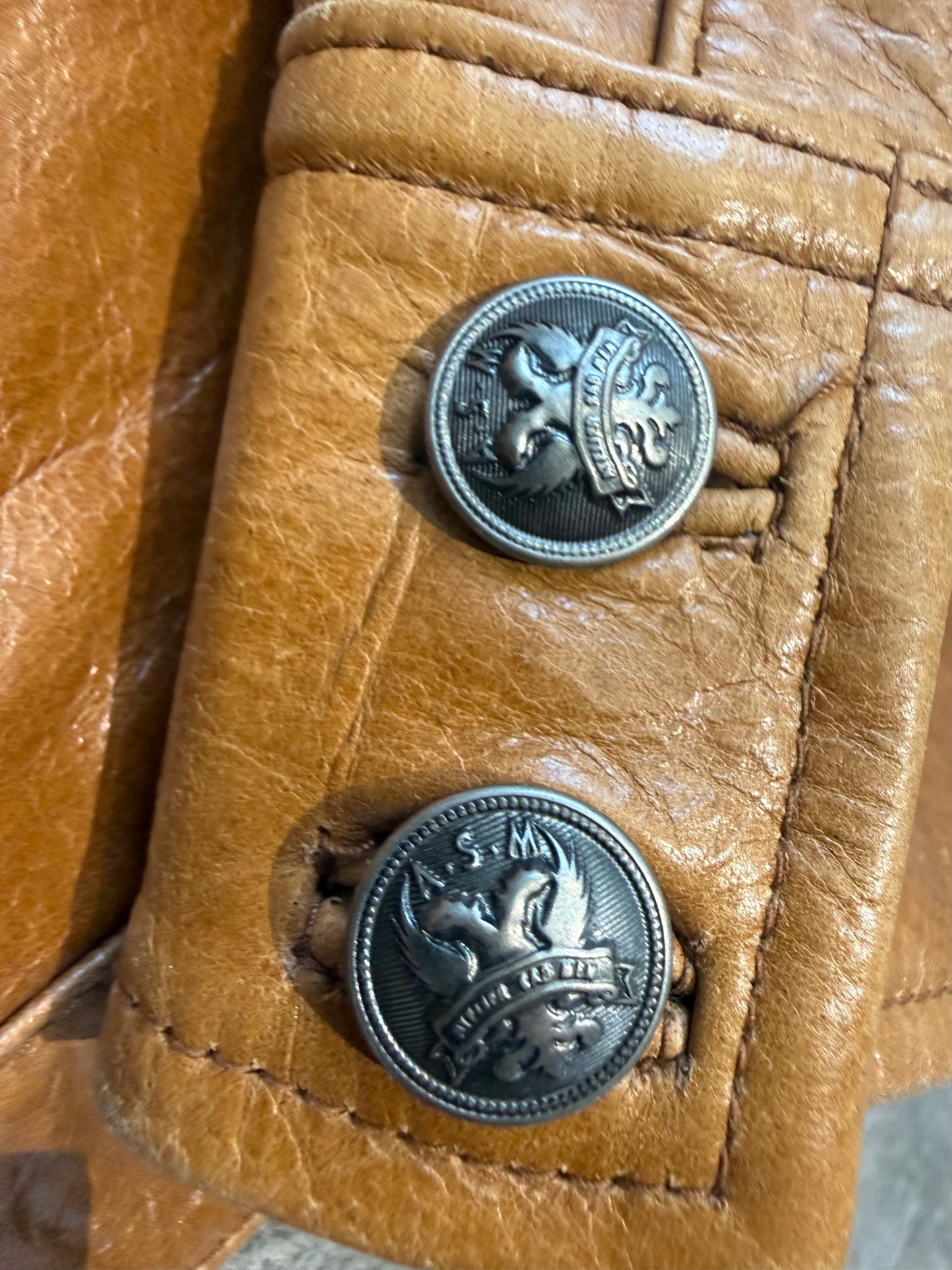 000’s ASM Buffalo Leather Jacket (S)