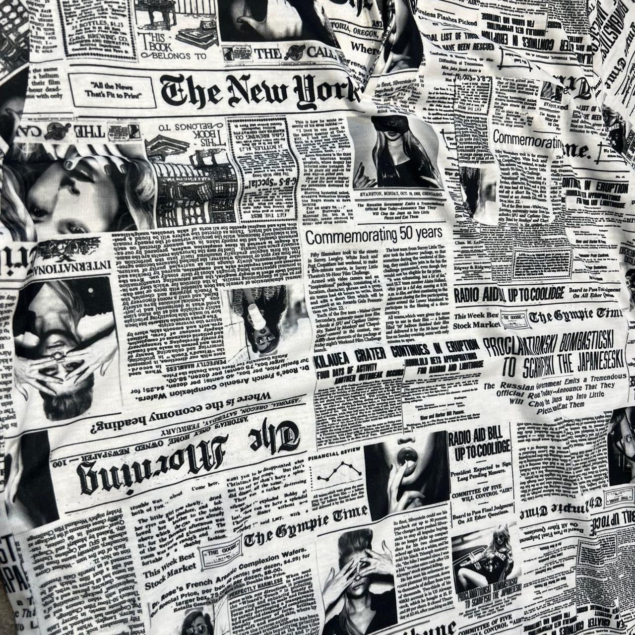 000’s Beno Newspaper print polo