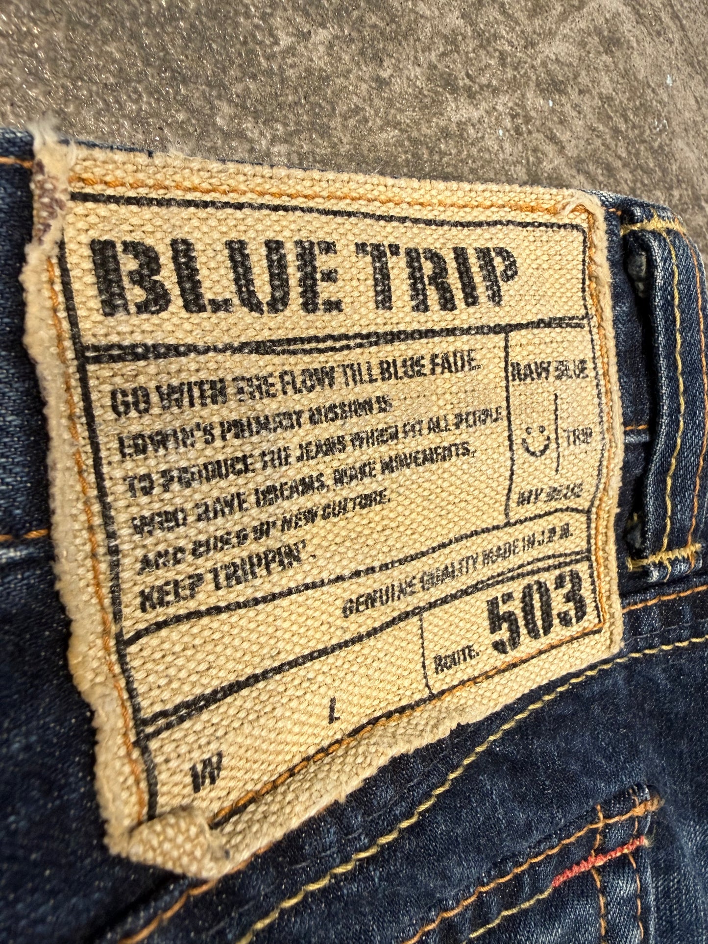 000’s Edwin Blue Trip 503 Jeans (30”)