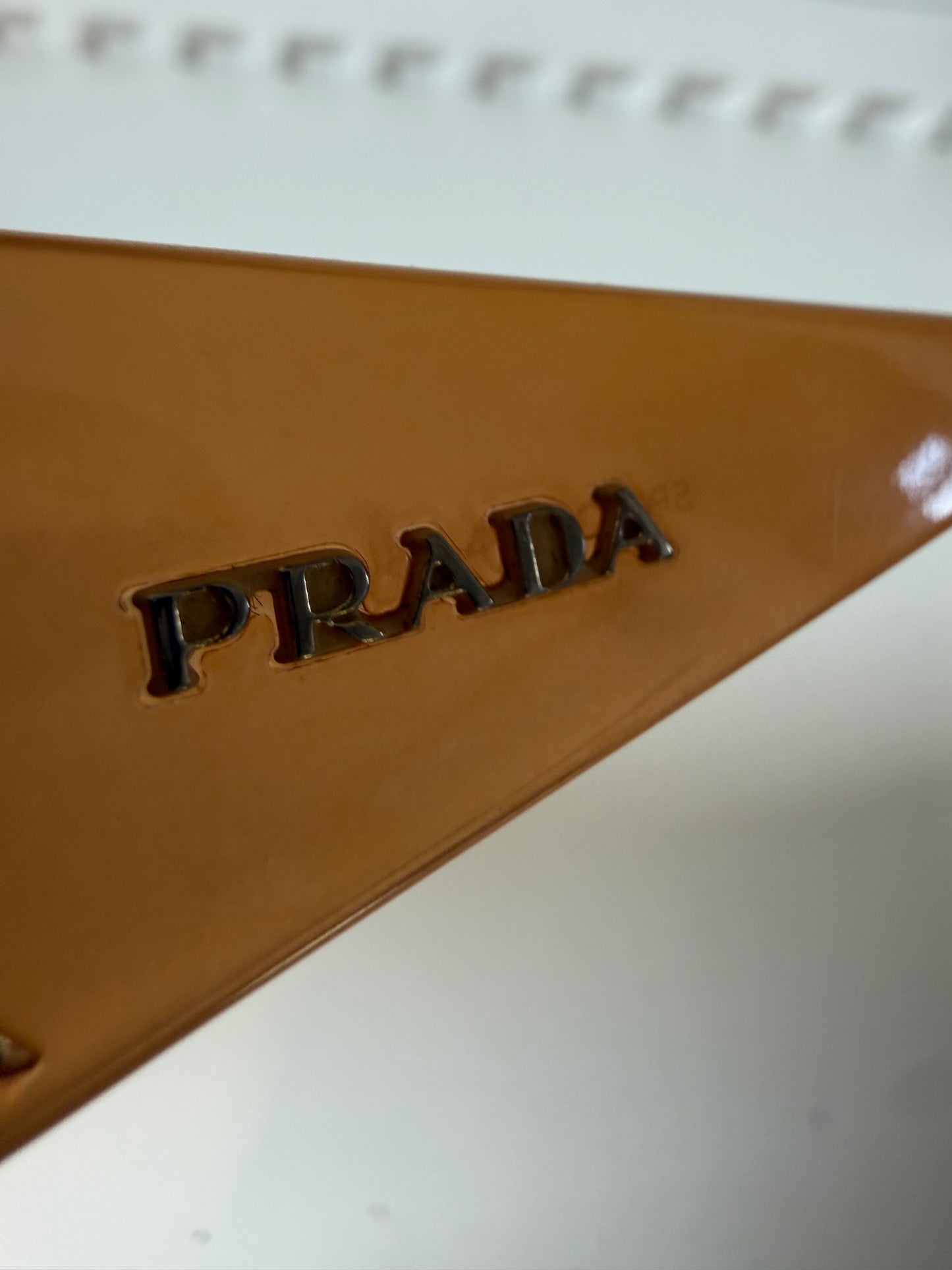 000’s Prada Gold Star Shield Sunglasses