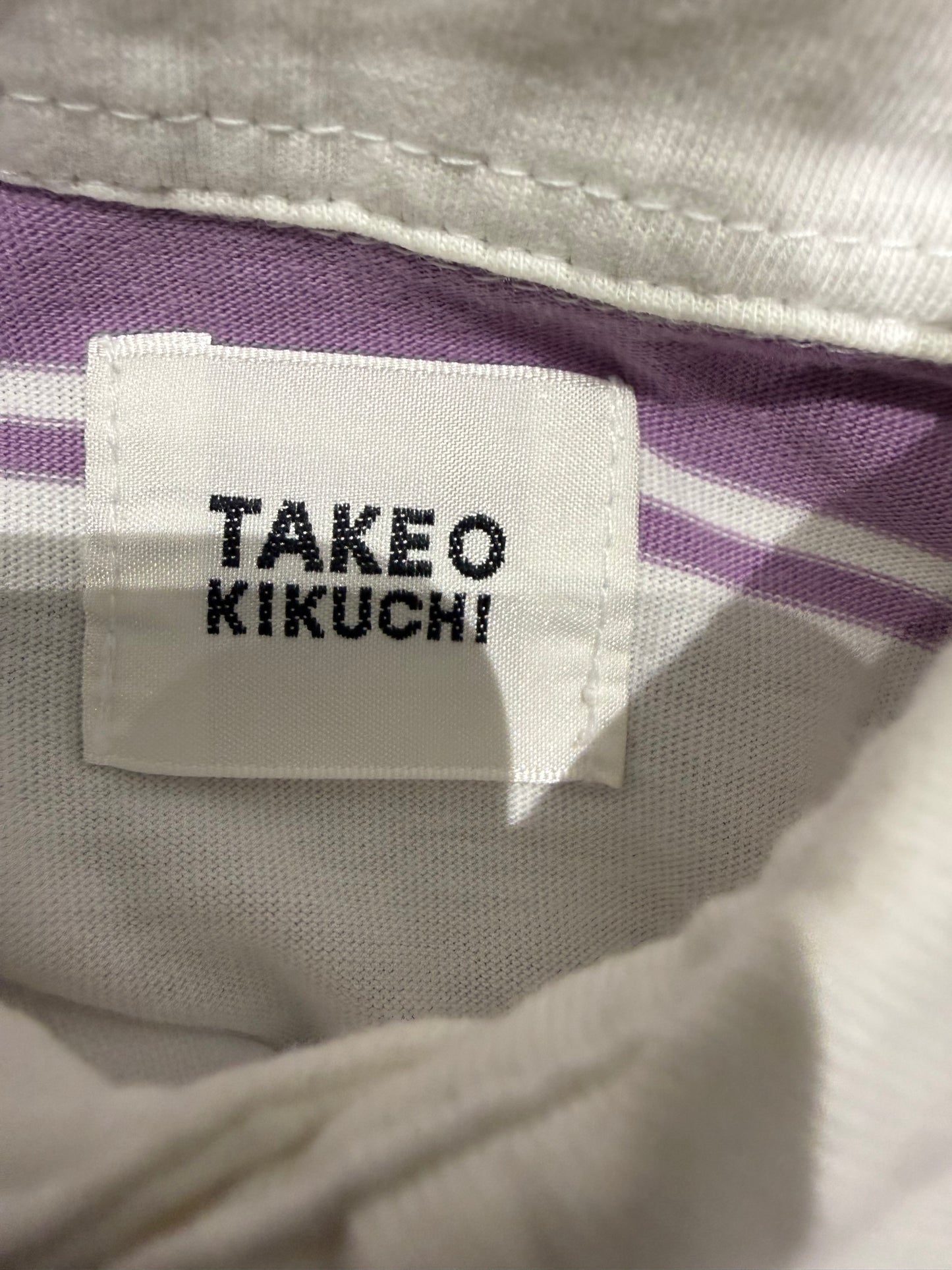 000’s Takeo Kikuchi Striped Polo (XS)