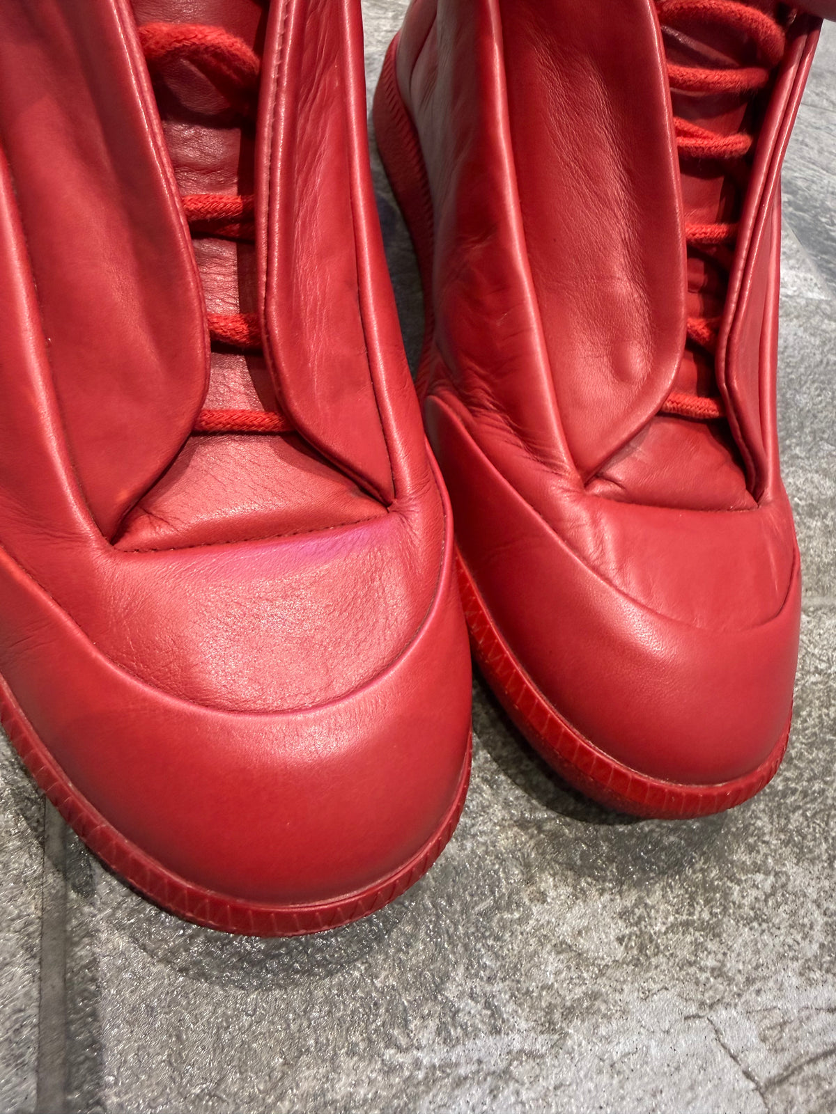 Maison Margiela Red Future High Tops (EU 42 - UK 8)