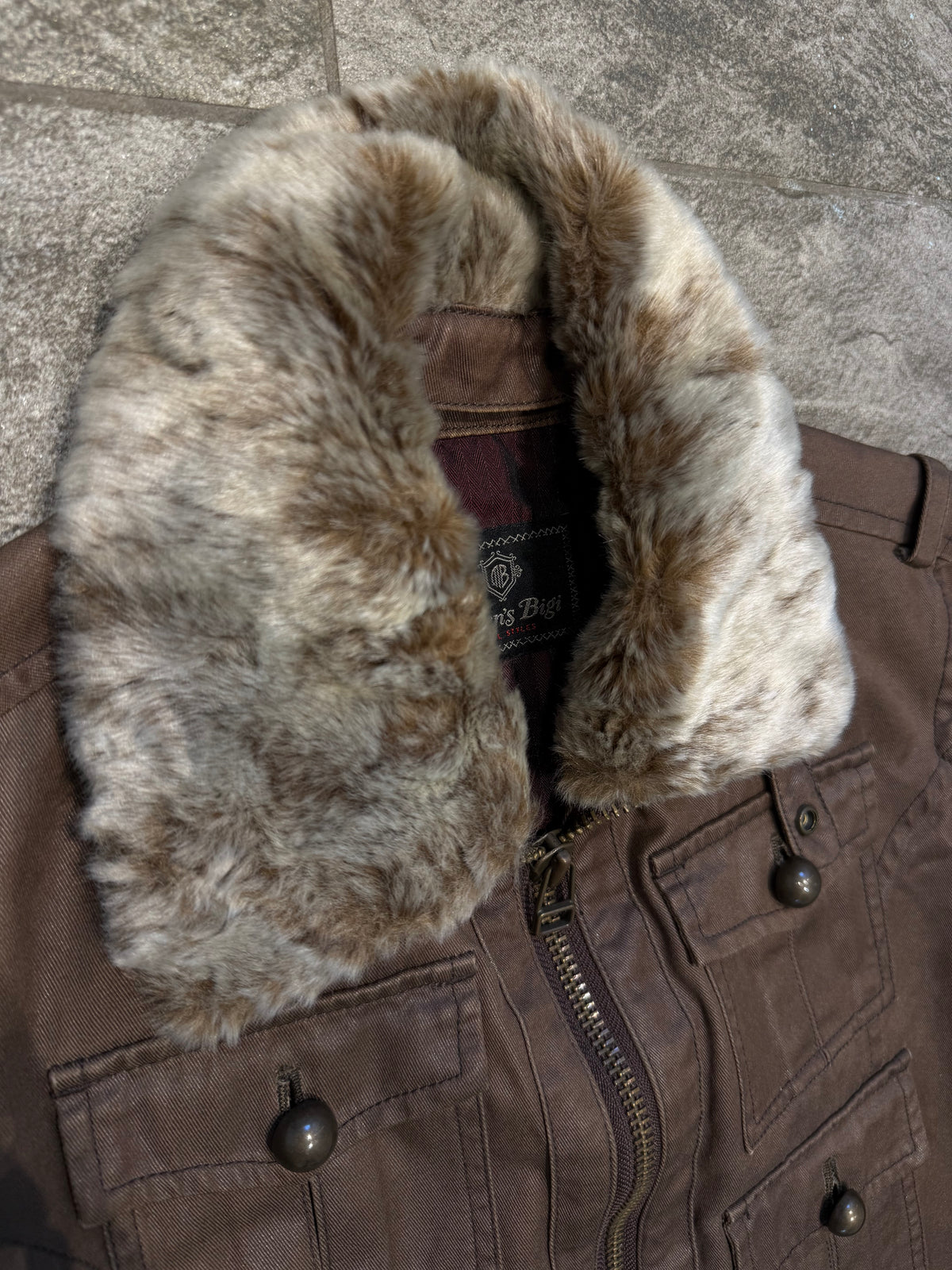 000’s Bigi Fur Collar Jacket (S)