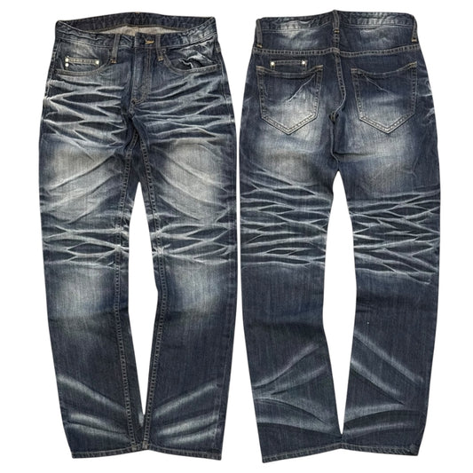 000’s Steer Blue Whiskered Jeans (28”)